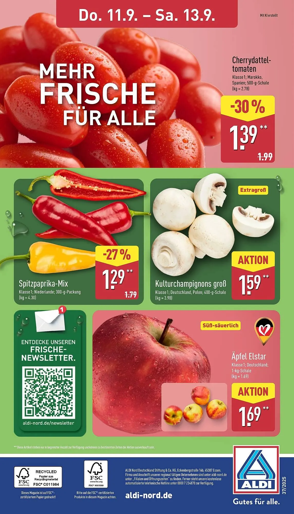 Aldi Nord Prospekt von 8. September bis 13. September 2025 - Prospekt seite 4