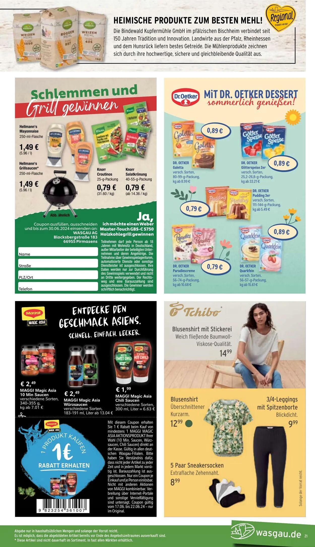 WASGAU Aktueller Prospekt von 15. Juni bis 29. Juni 2025 - Prospekt seite 21