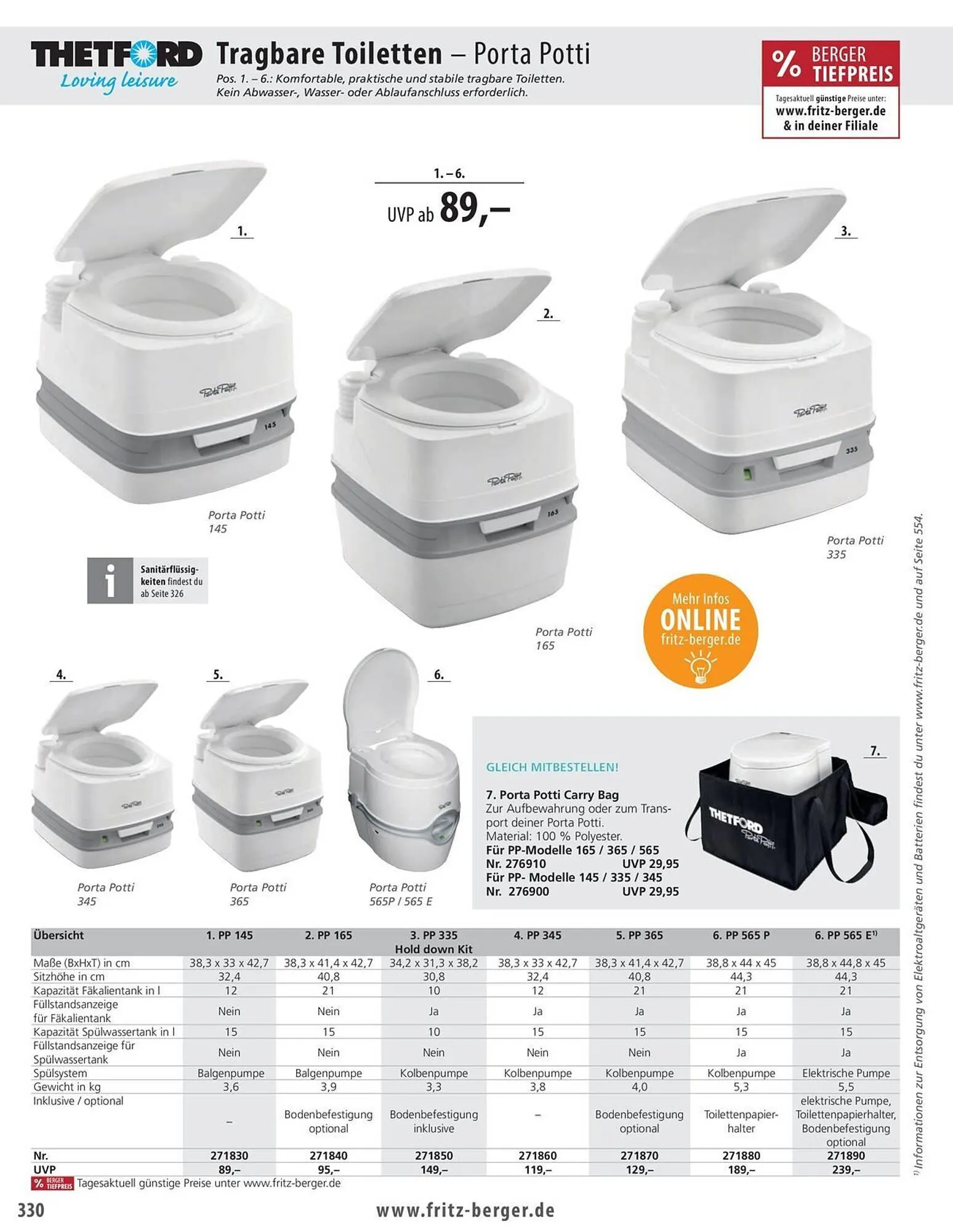 Fritz Berger Prospekt von 27. Mai bis 31. Dezember 2025 - Prospekt seite 330