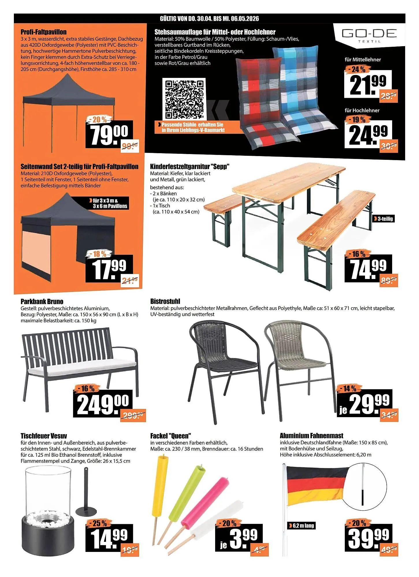 V Baumarkt Prospekt von 30. April bis 7. Mai 2026 - Prospekt seite 4