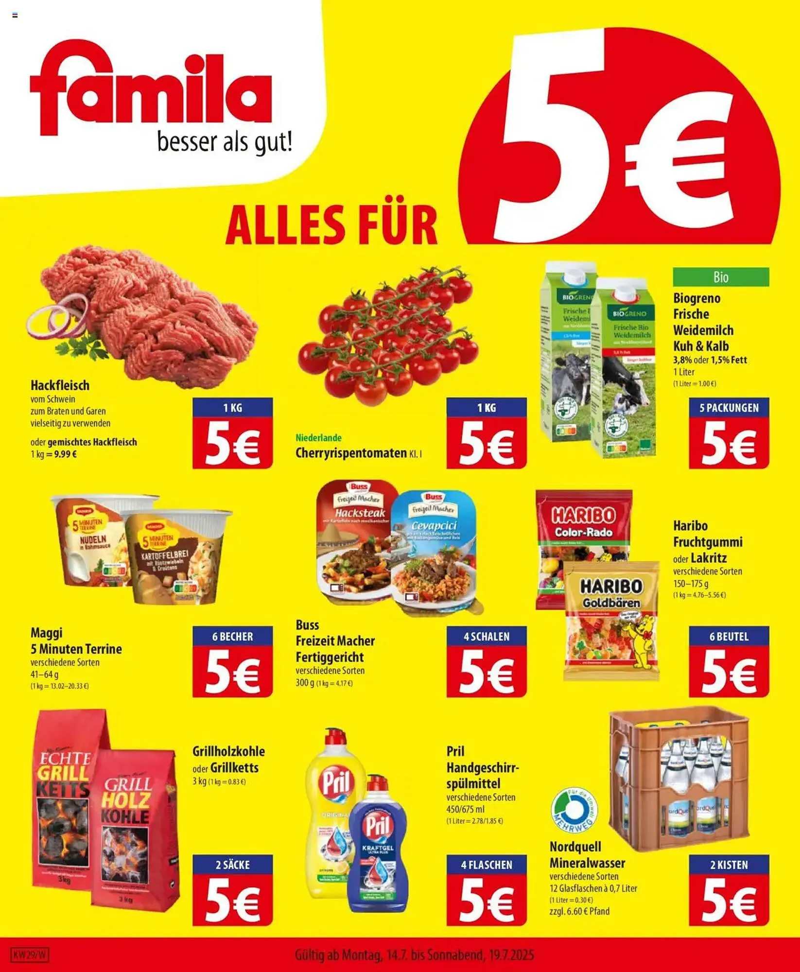 Famila Nord Ost Prospekt von 14. Juli bis 19. Juli 2025 - Prospekt seite 1