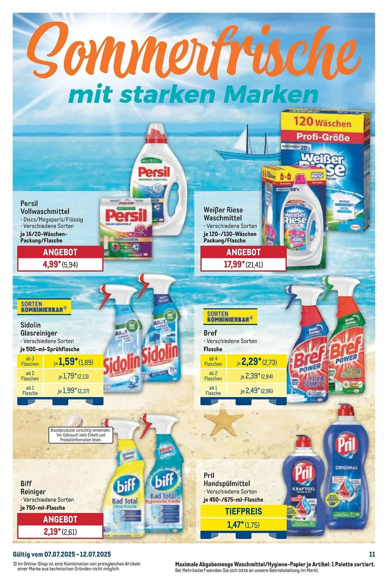 METRO Prospekt von 7. Juli bis 12. Juli 2025 - Prospekt seite 11