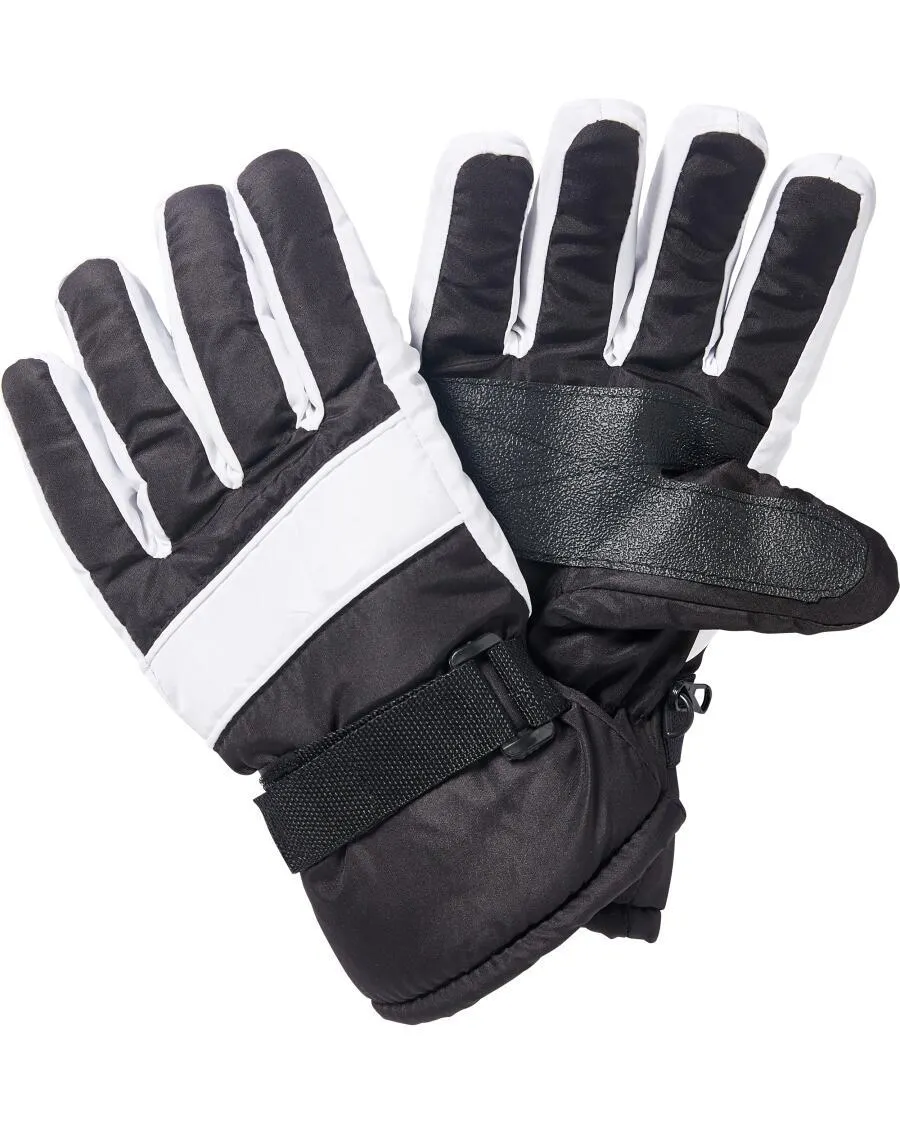 Skihandschuhe mit Klett Janina, Rippbündchen
