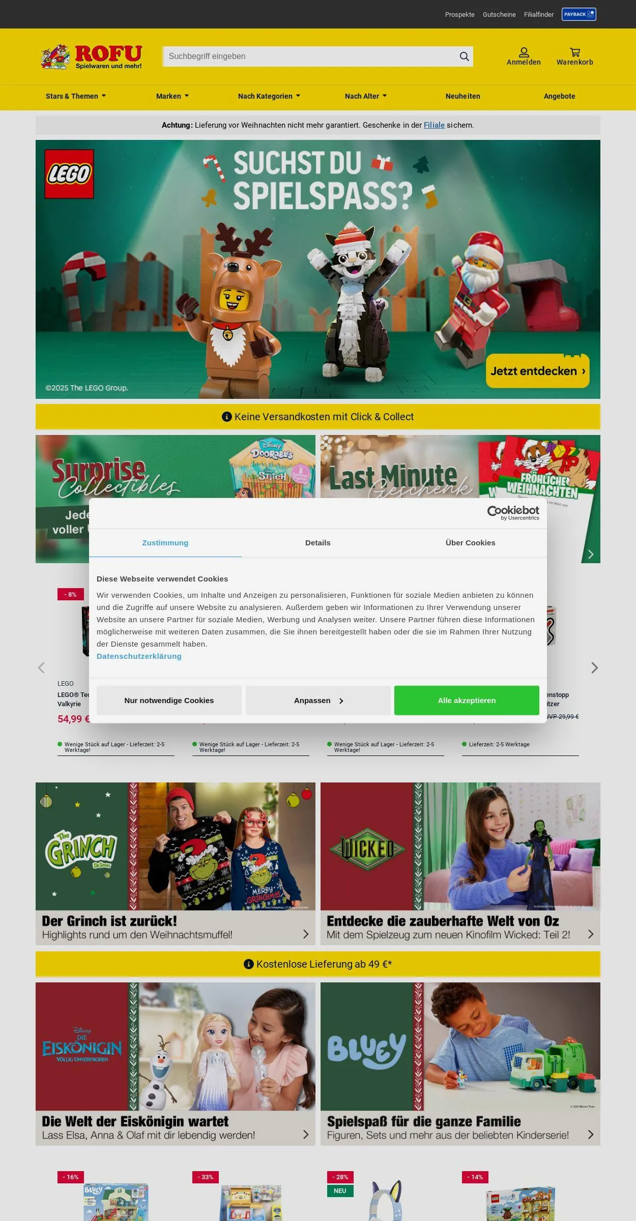 ROFU Kinderland Aktueller Prospekt von 22. Dezember bis 31. Dezember 2025 - Prospekt seite 1