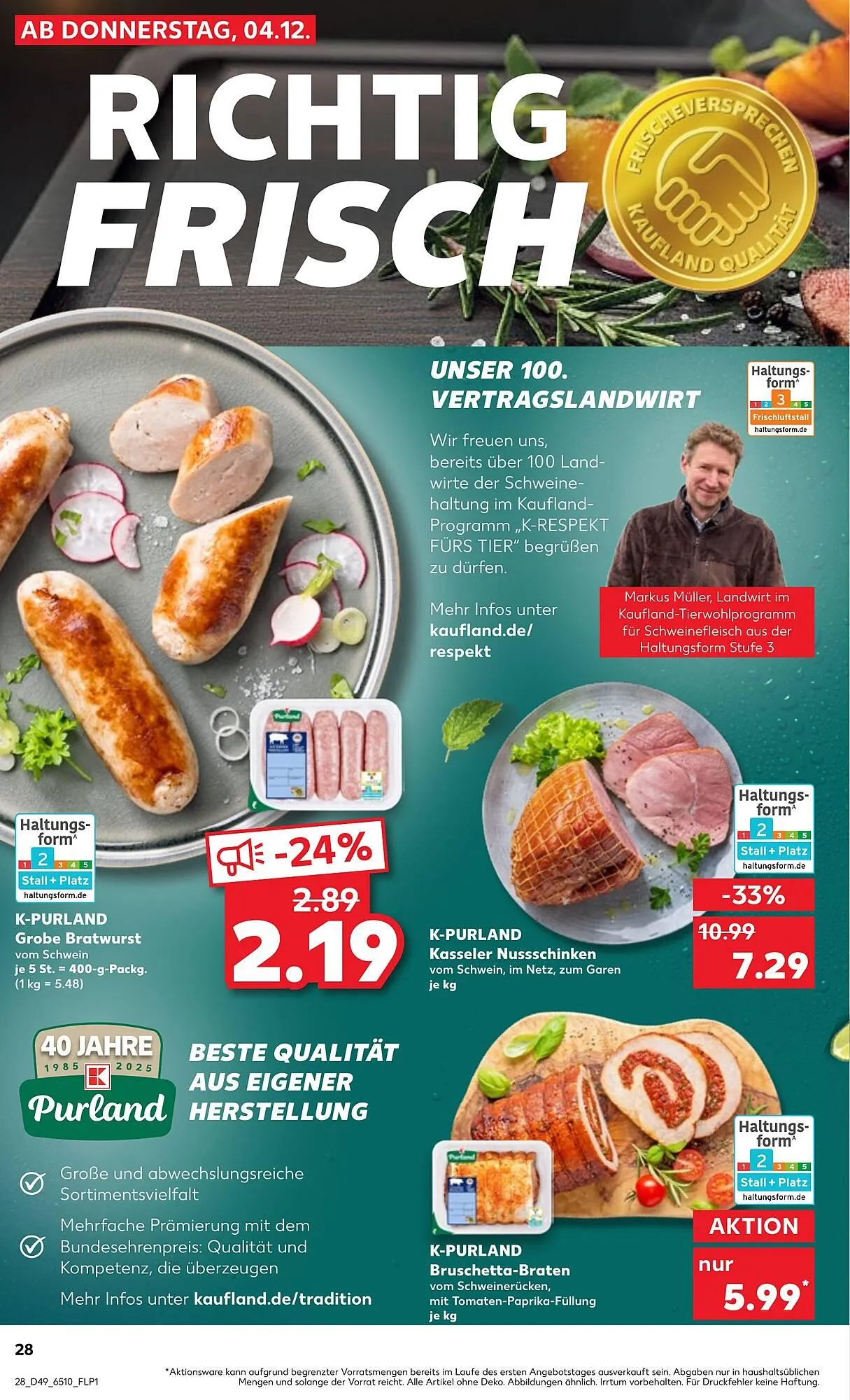 Kaufland Prospekt von 4. Dezember bis 10. Dezember 2025 - Prospekt seite 28