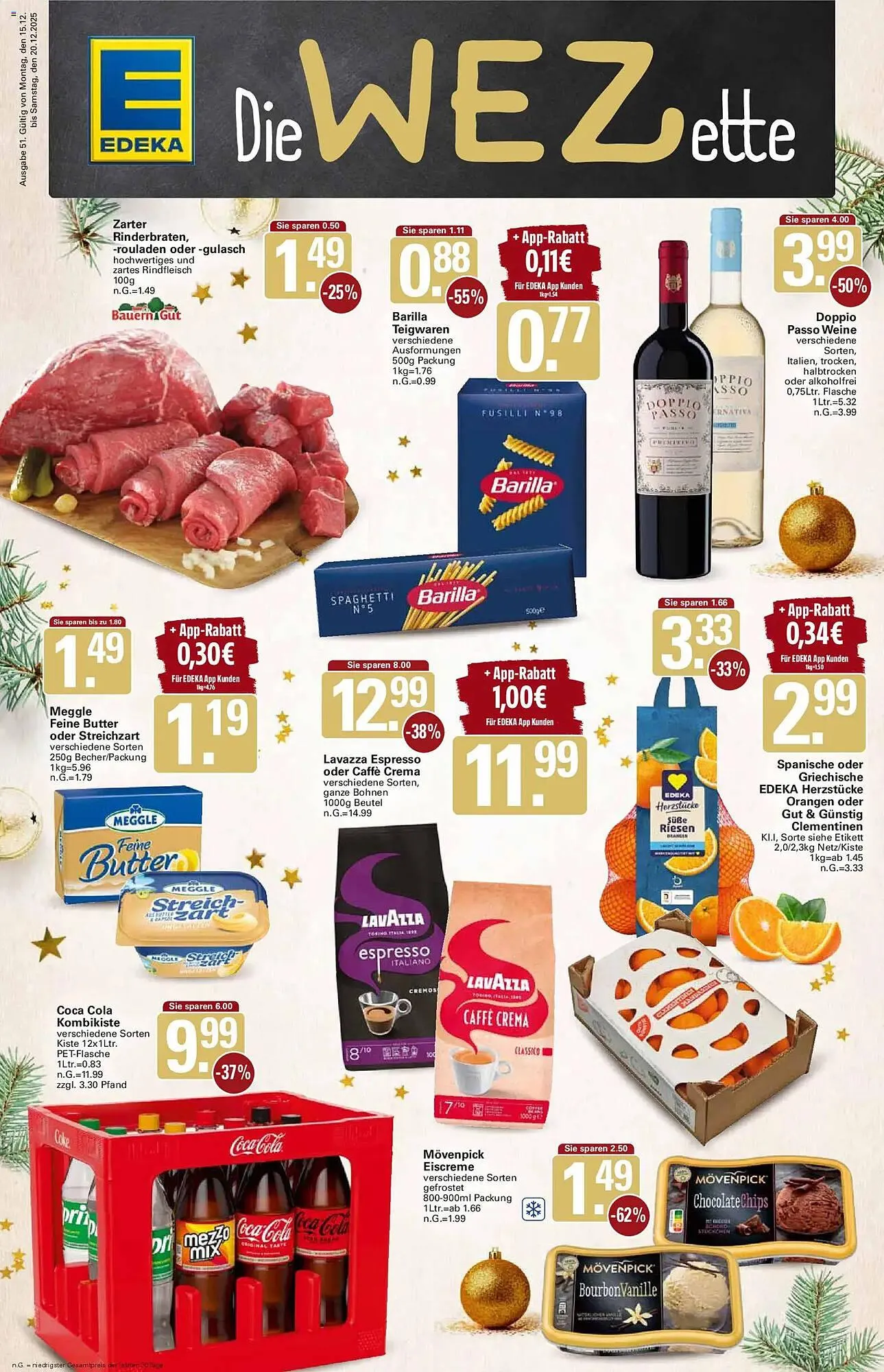 WEZ Prospekt von 15. Dezember bis 20. Dezember 2025 - Prospekt seite 1