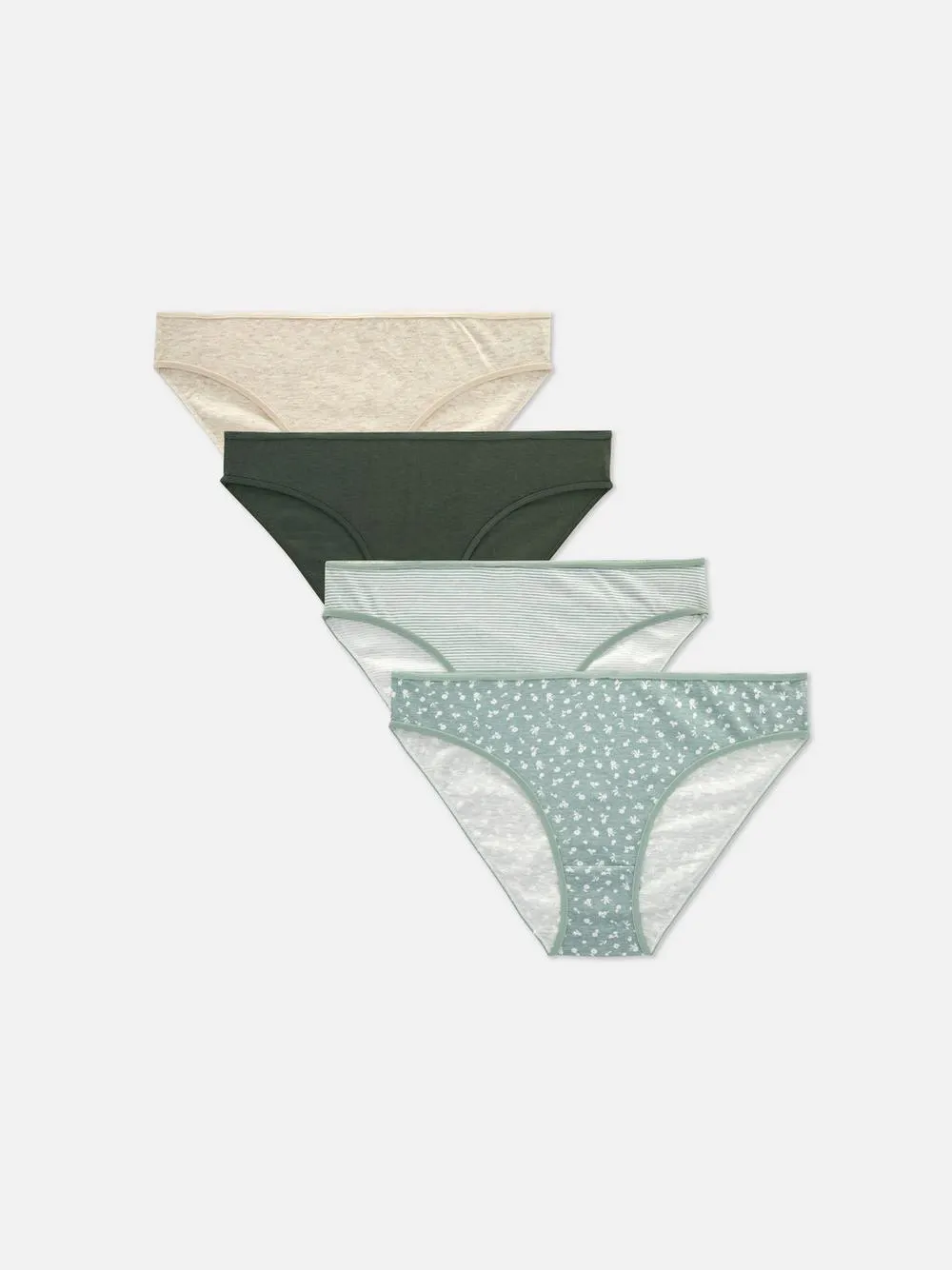 Gemusterte Mini-Slips für den Alltag, 5er-Pack