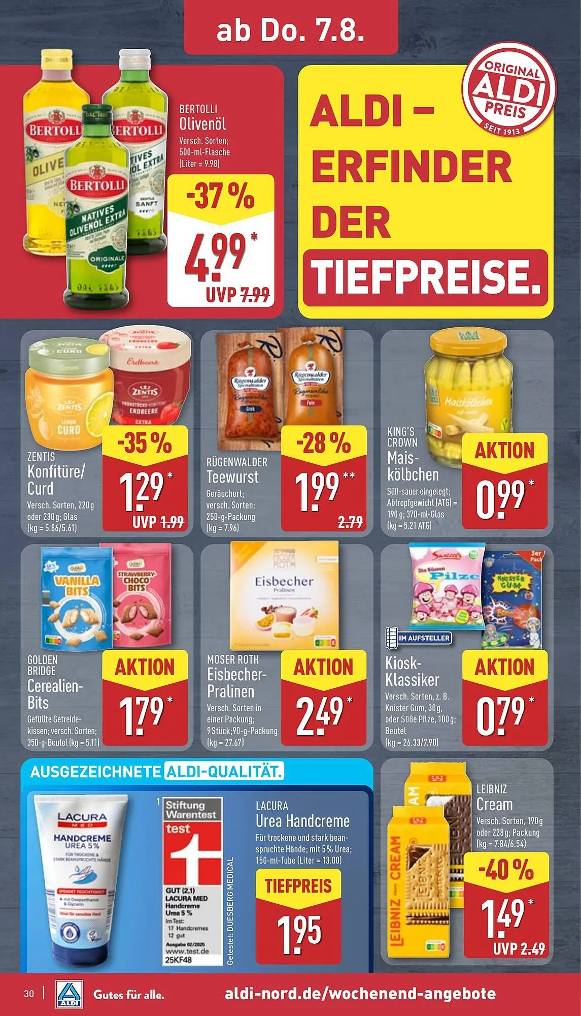 Aldi Nord Prospekt von 4. August bis 9. August 2025 - Prospekt seite 30