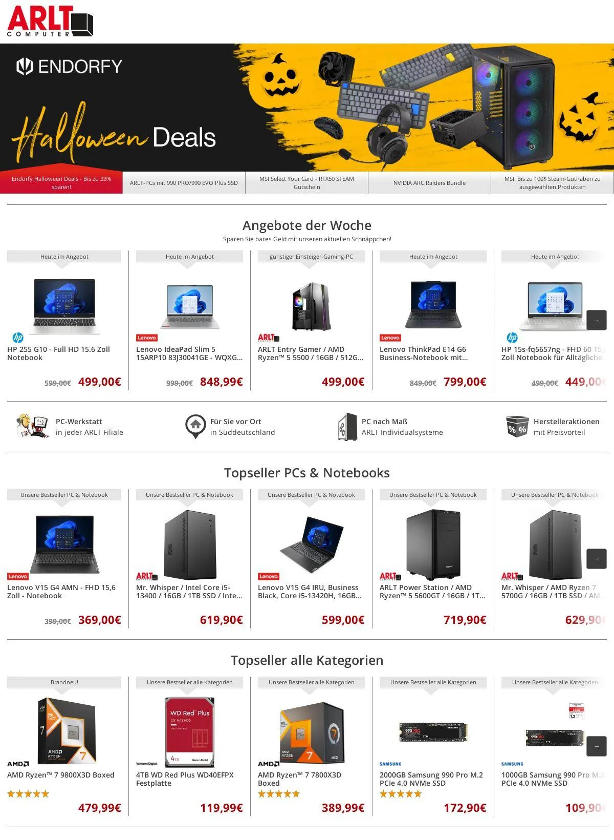 ARLT Computer Aktueller Prospekt von 3. November bis 9. November 2025 - Prospekt seite 1