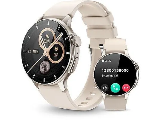 RAYOFI S58 Smartwatch Silikon, Gold/Silver
