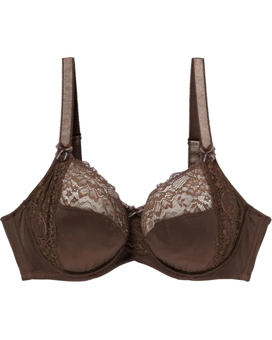 Bügel-BH mit Spitzendetails Janina Plus, verstellbare Träger