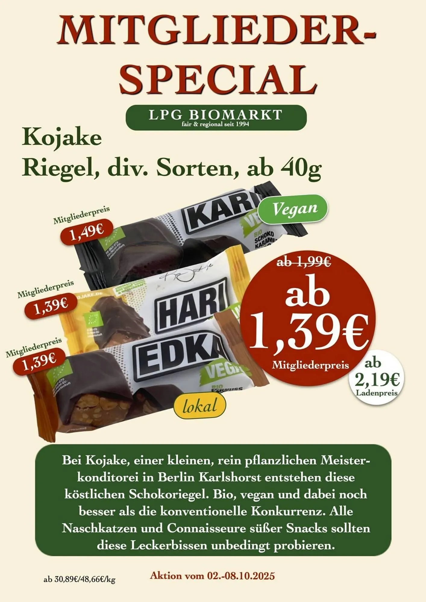 LPG Biomarkt Prospekt von 2. Oktober bis 8. Oktober 2025 - Prospekt seite 14