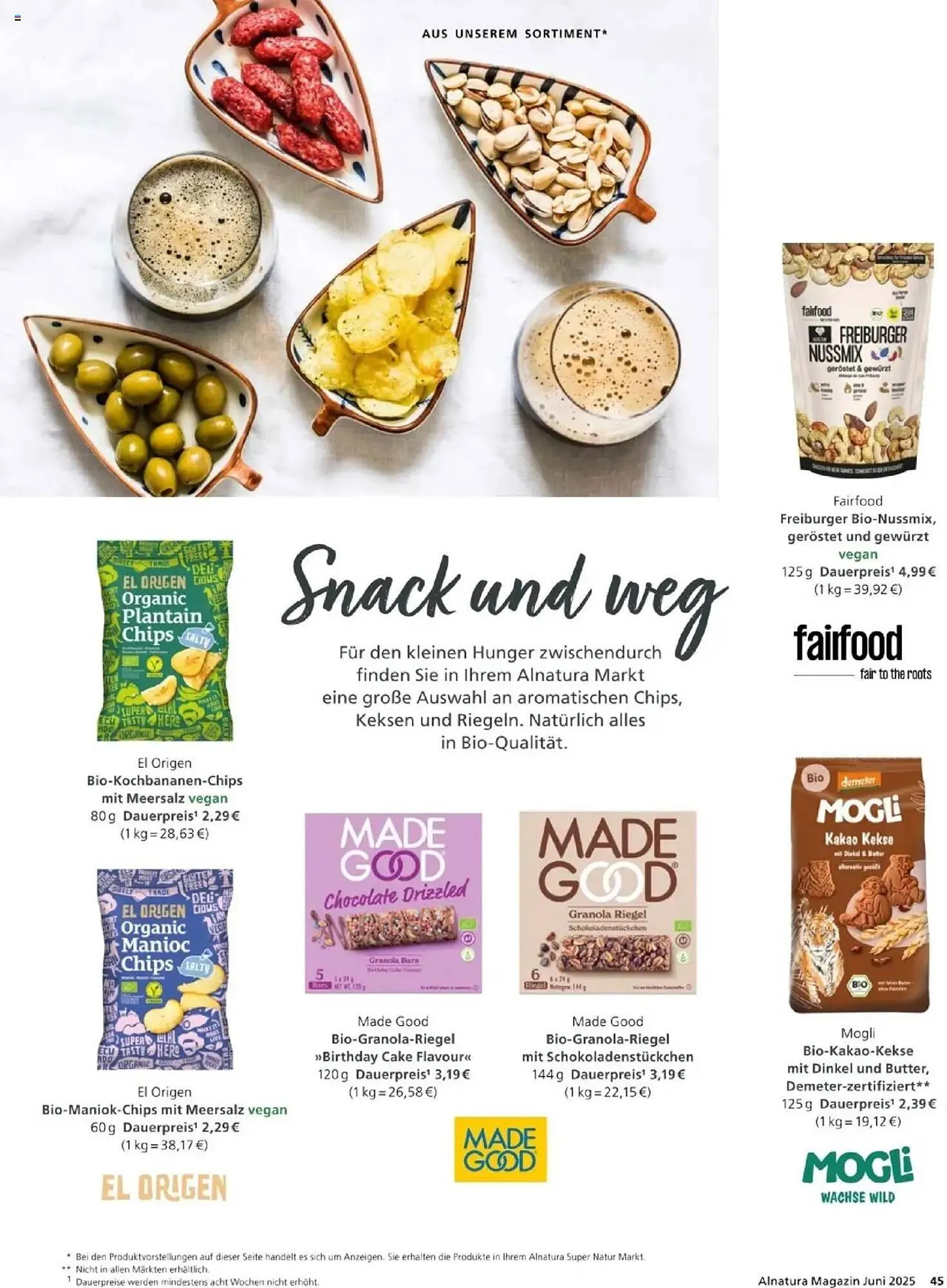 Alnatura Prospekt von 1. Juni bis 30. Juni 2025 - Prospekt seite 45