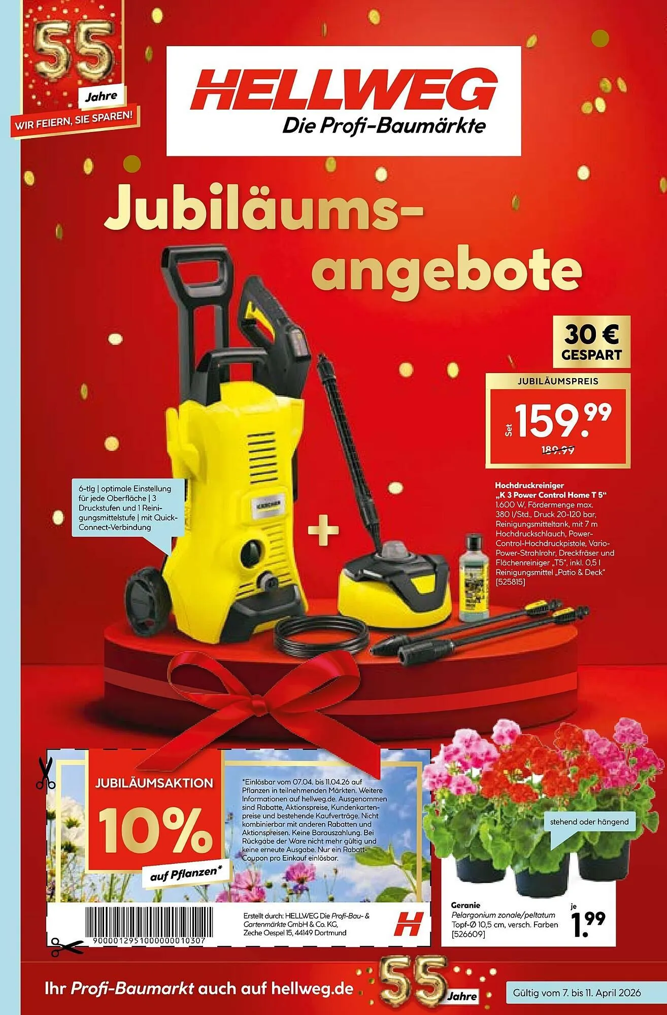 Hellweg Prospekt von 7. April bis 11. April 2026 - Prospekt seite 1