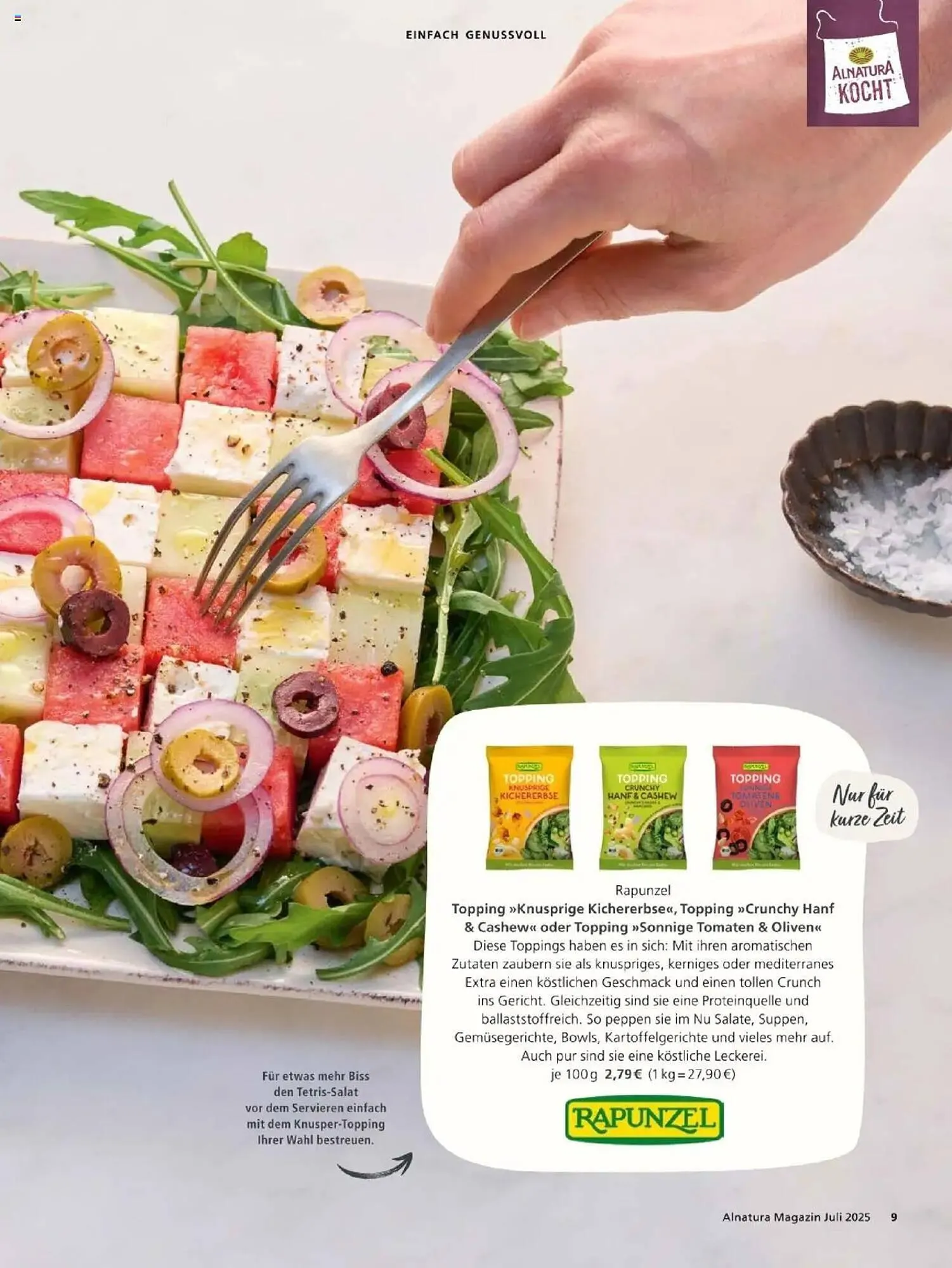 Alnatura Prospekt von 1. Juli bis 31. Juli 2025 - Prospekt seite 9