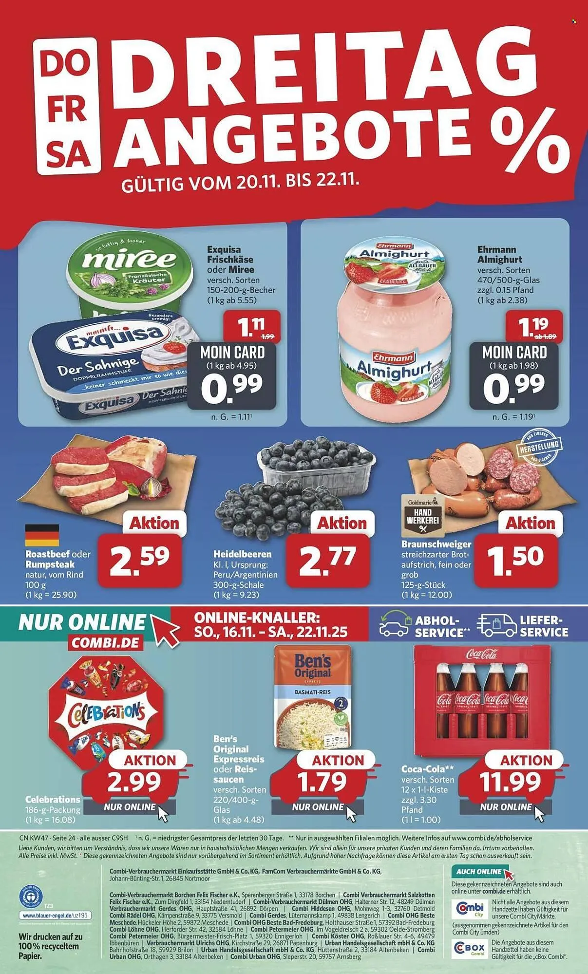 Combi Prospekt von 17. November bis 22. November 2025 - Prospekt seite 26