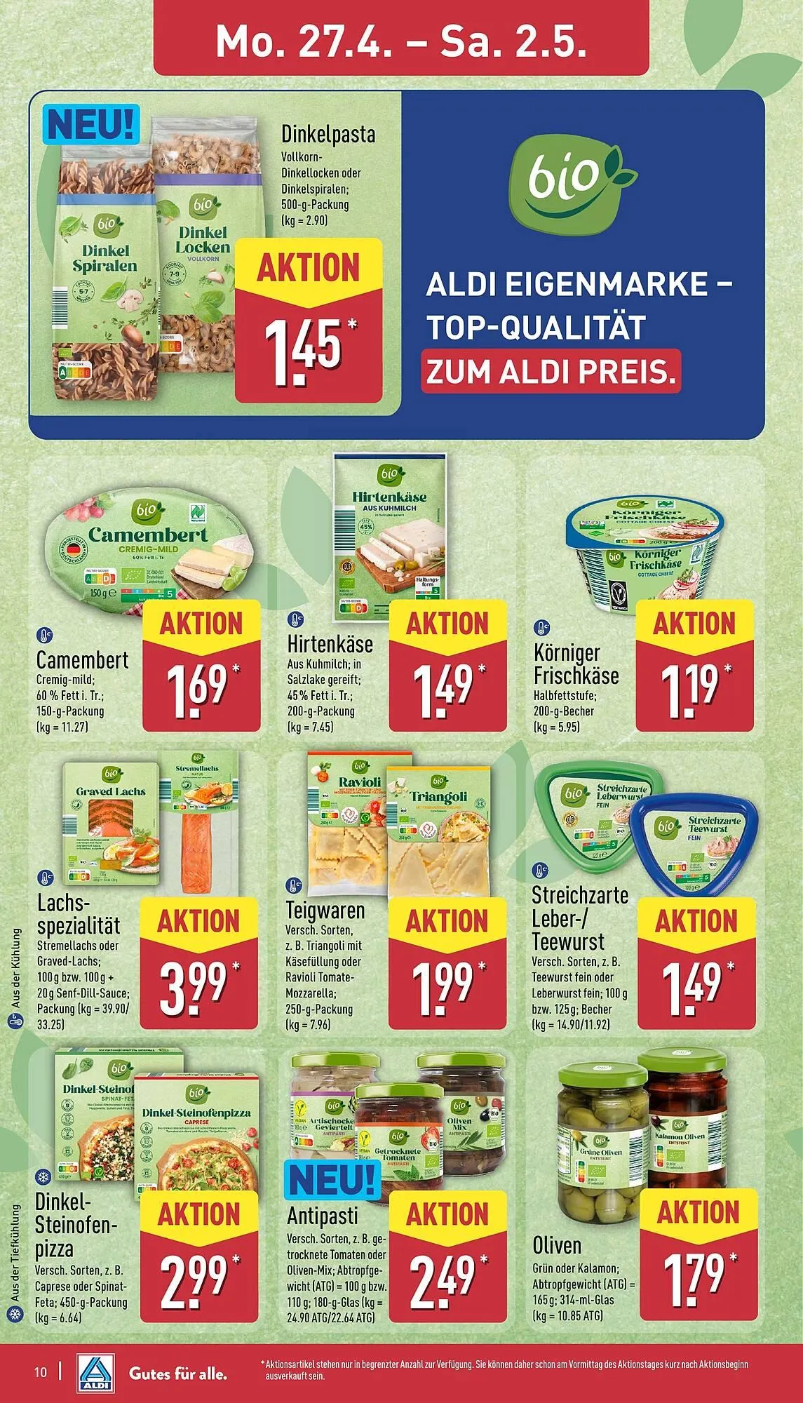 Aldi Nord Prospekt von 27. April bis 2. Mai 2026 - Prospekt seite 10