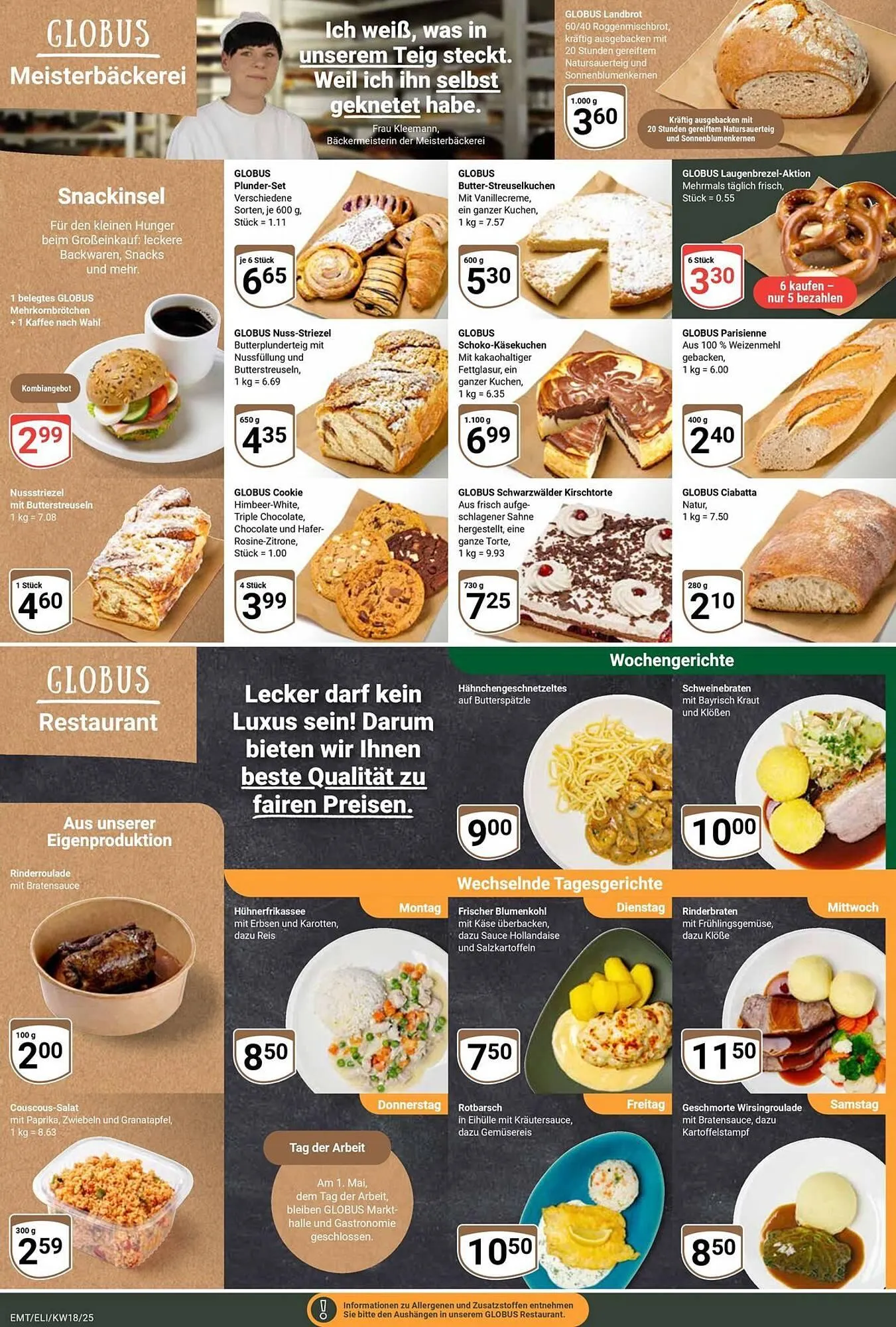 Globus Prospekt von 28. April bis 3. Mai 2025 - Prospekt seite 11