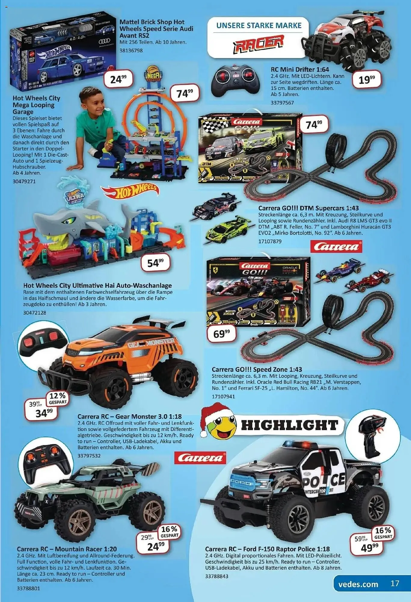 Vedes Prospekt von 19. November bis 6. Dezember 2025 - Prospekt seite 17