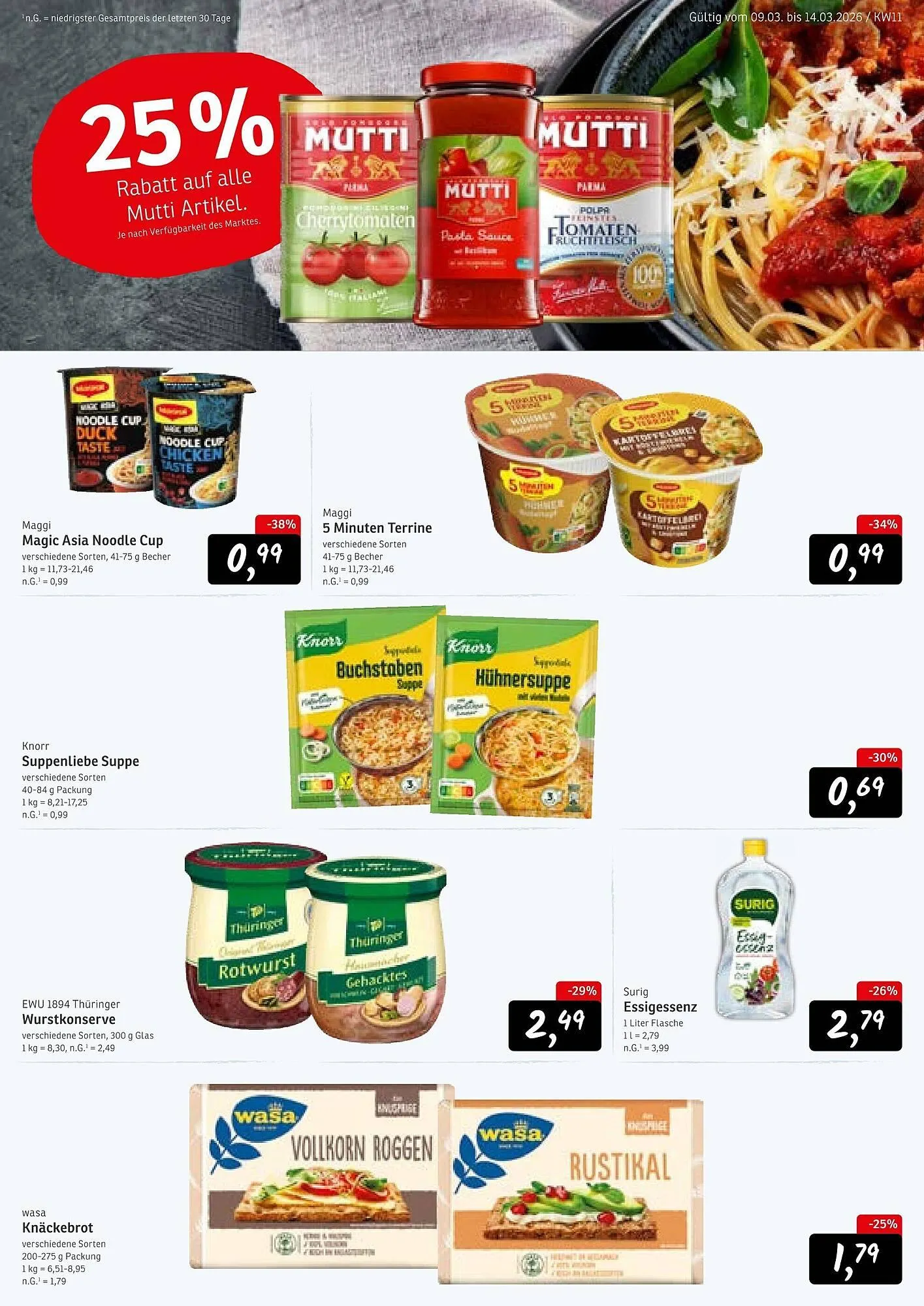 KONSUM Prospekt von 9. März bis 14. März 2026 - Prospekt seite 9