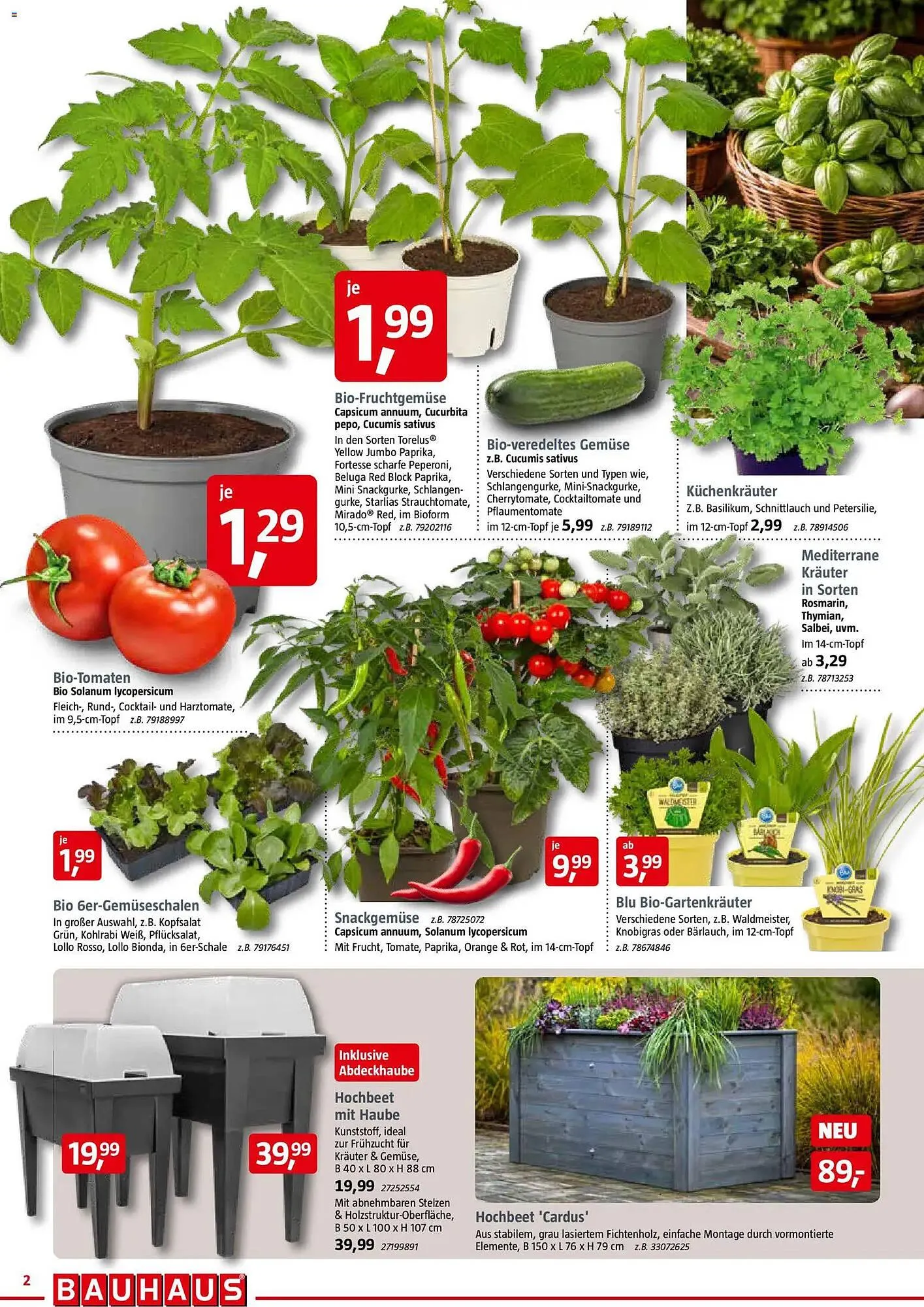 Bauhaus Prospekt von 28. März bis 11. April 2026 - Prospekt seite 2