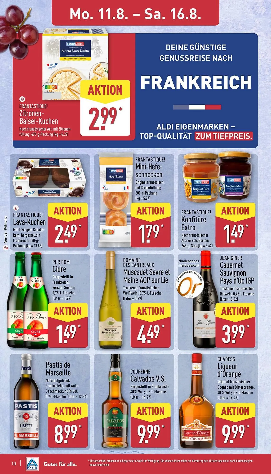 Aldi Nord Prospekt von 11. August bis 16. August 2025 - Prospekt seite 10