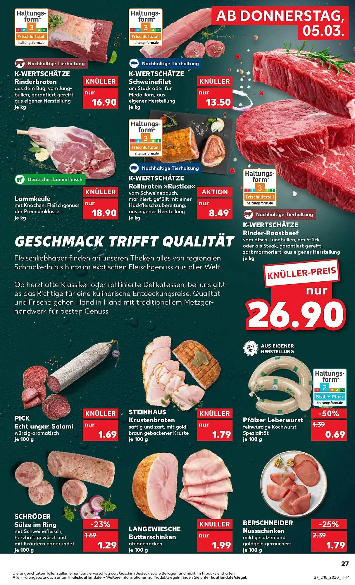 Kaufland Prospekt von 5. März bis 11. März 2026 - Prospekt seite 27