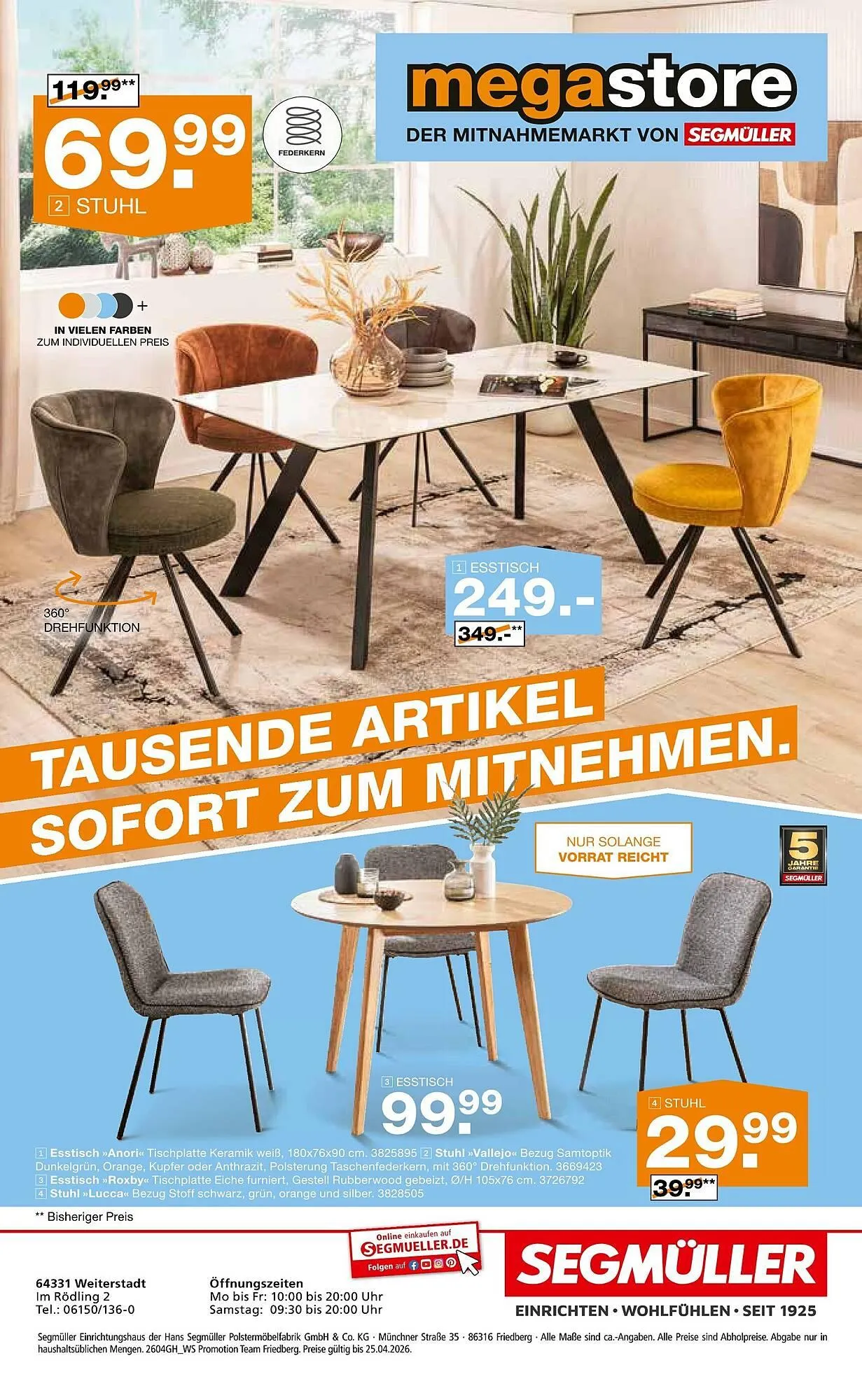 Segmüller Prospekt von 4. April bis 25. April 2026 - Prospekt seite 48