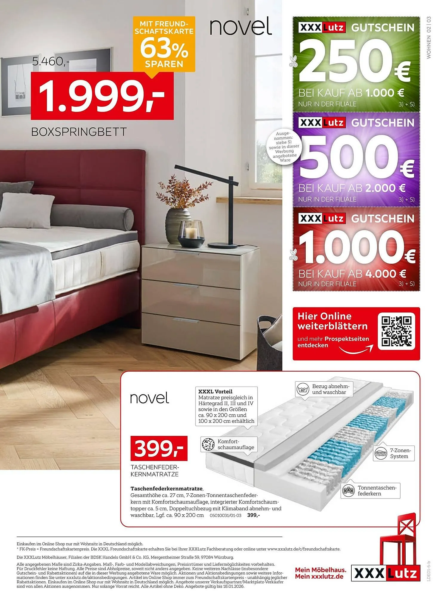 XXXLutz Prospekt von 2. Januar bis 11. Januar 2026 - Prospekt seite 3