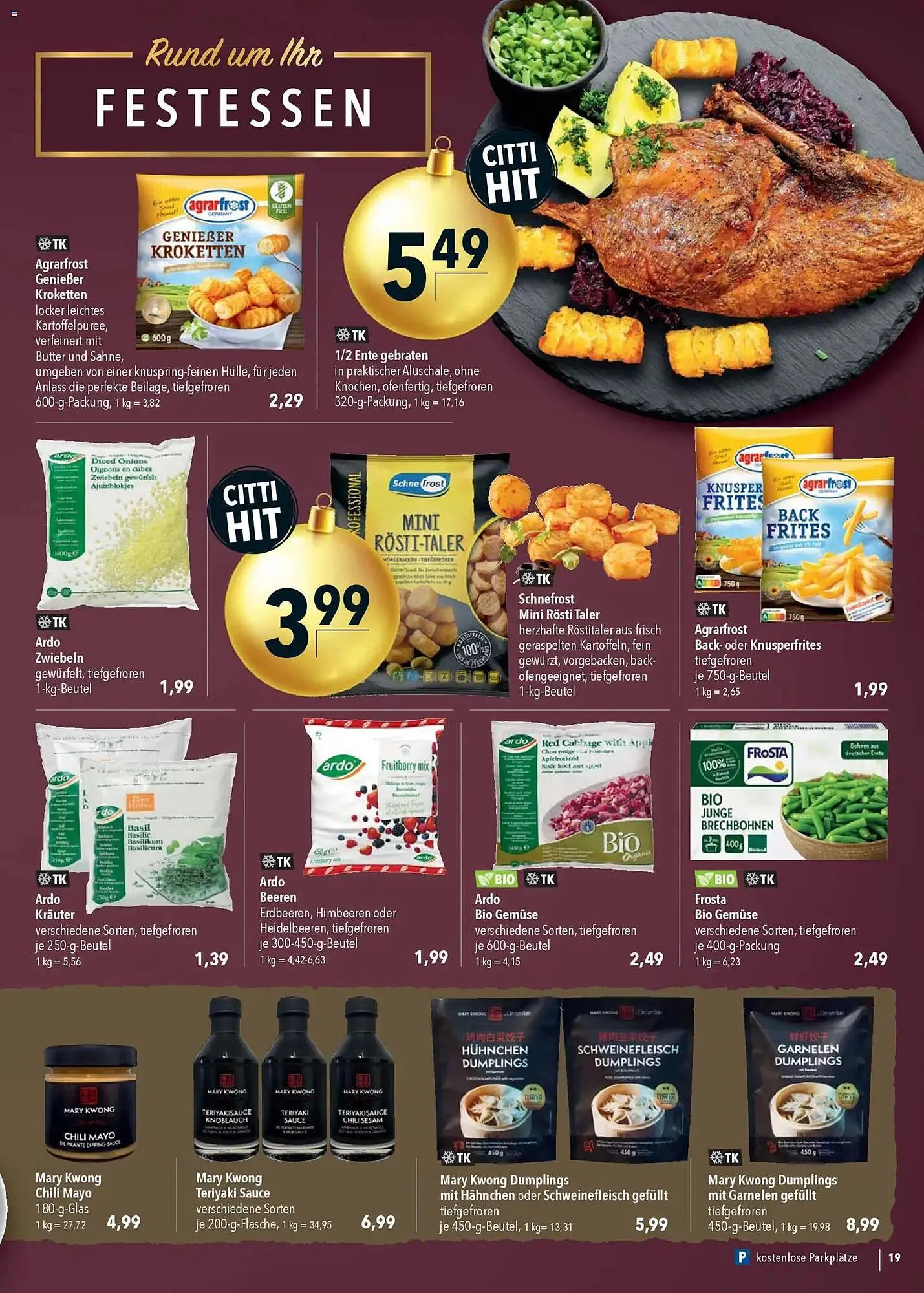 CITTI Markt Prospekt von 3. Dezember bis 9. Dezember 2025 - Prospekt seite 19