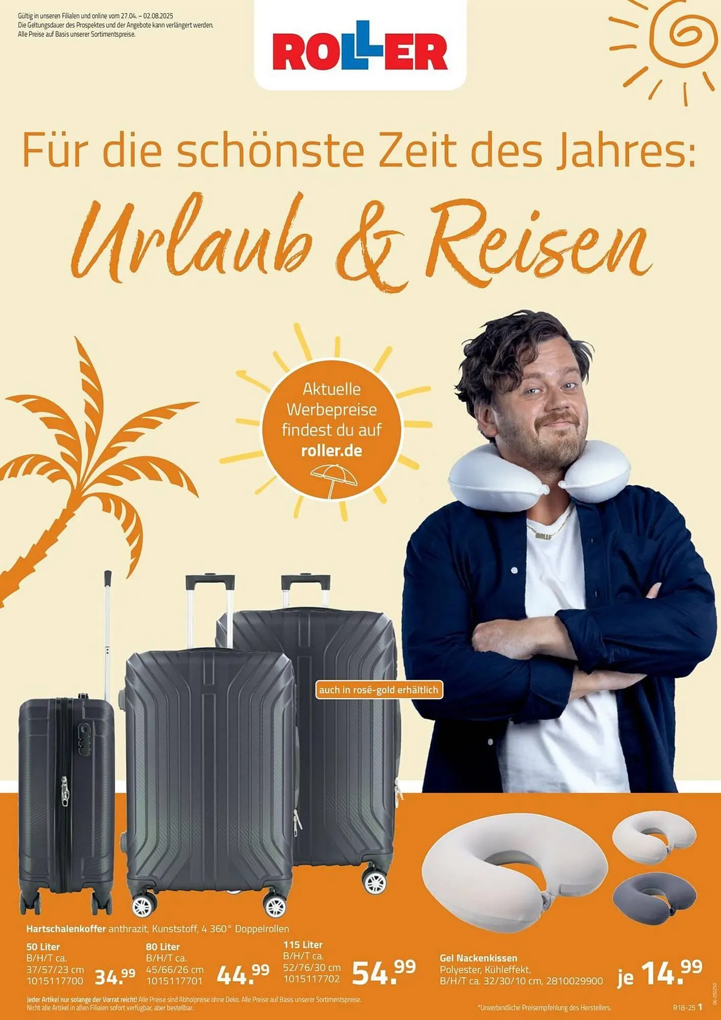 ROLLER Prospekt von 28. April bis 2. Mai 2025 - Prospekt seite 1