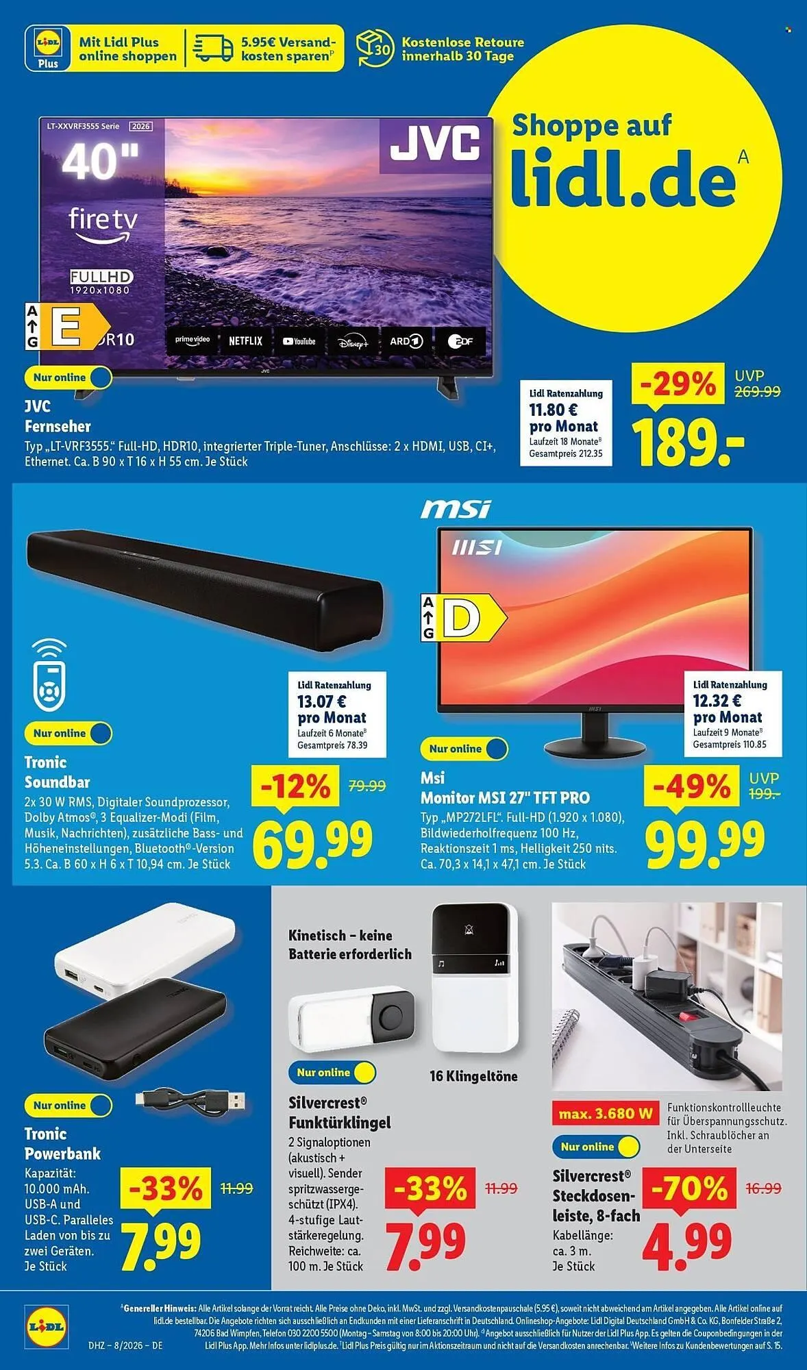 Lidl Prospekt von 16. Februar bis 21. Februar 2026 - Prospekt seite 20