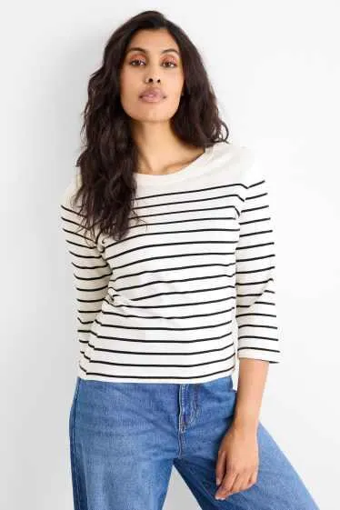 Long sleeve top - striped