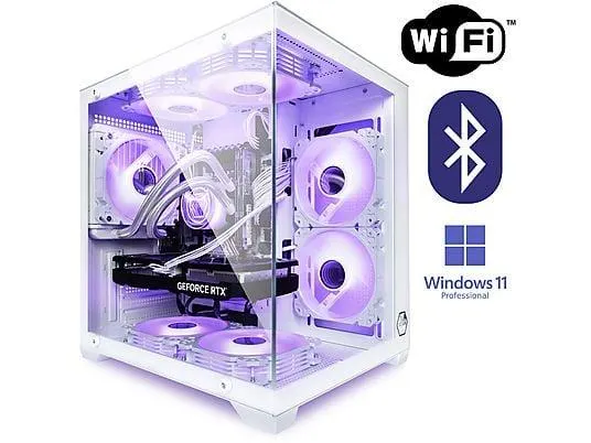 OCTANE SYSTEMS VENOM Black Wasserkühlung, ARGB, WLAN + Bluetooth, Gaming PC, 64 GB RAM, 1 TB SSD, NVIDIA GeForce® GTX 1060, Windows 11 Pro