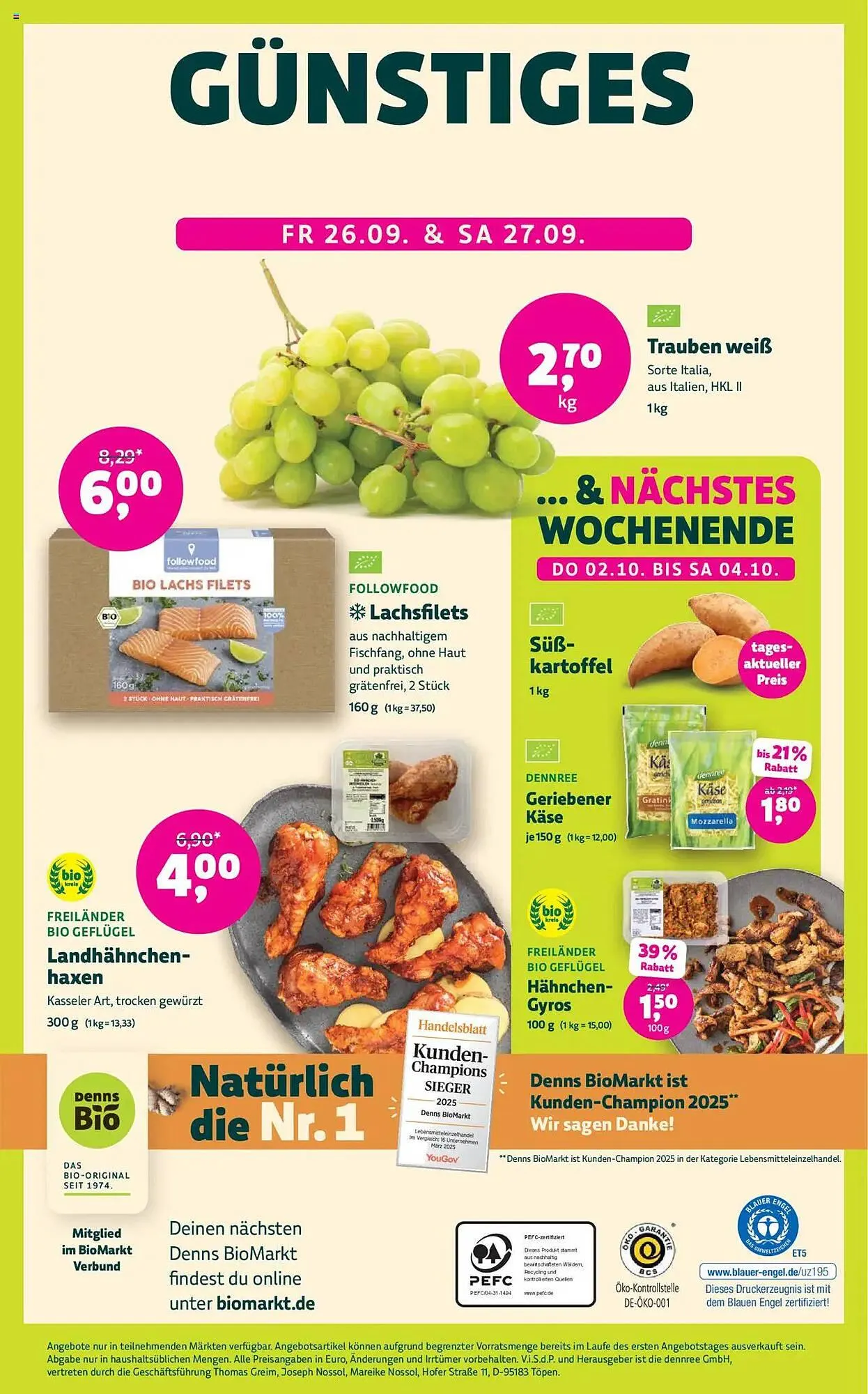 Biomarkt Prospekt von 24. September bis 7. Oktober 2025 - Prospekt seite 12