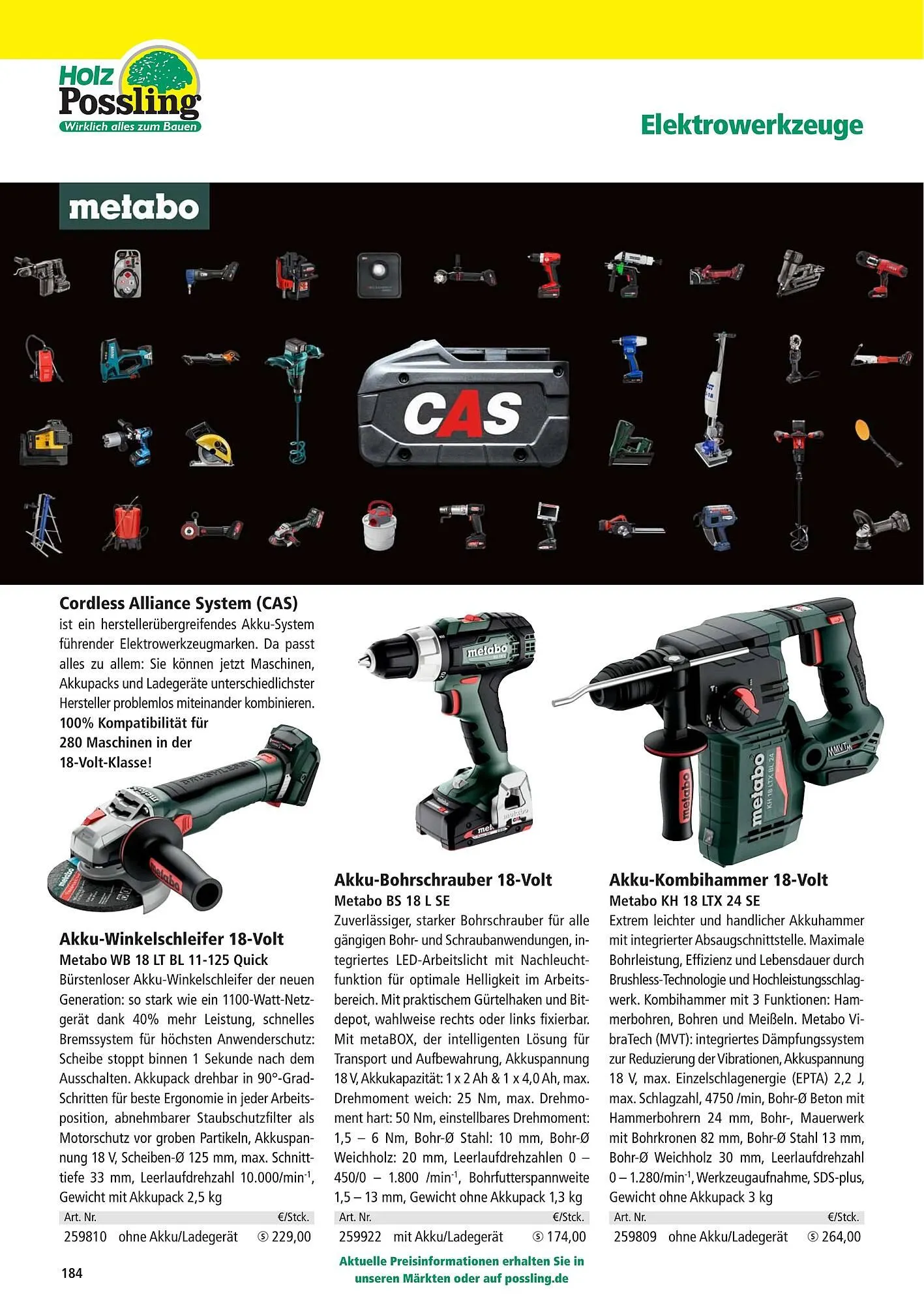 Holz Possling Prospekt von 1. April bis 31. Juli 2026 - Prospekt seite 184