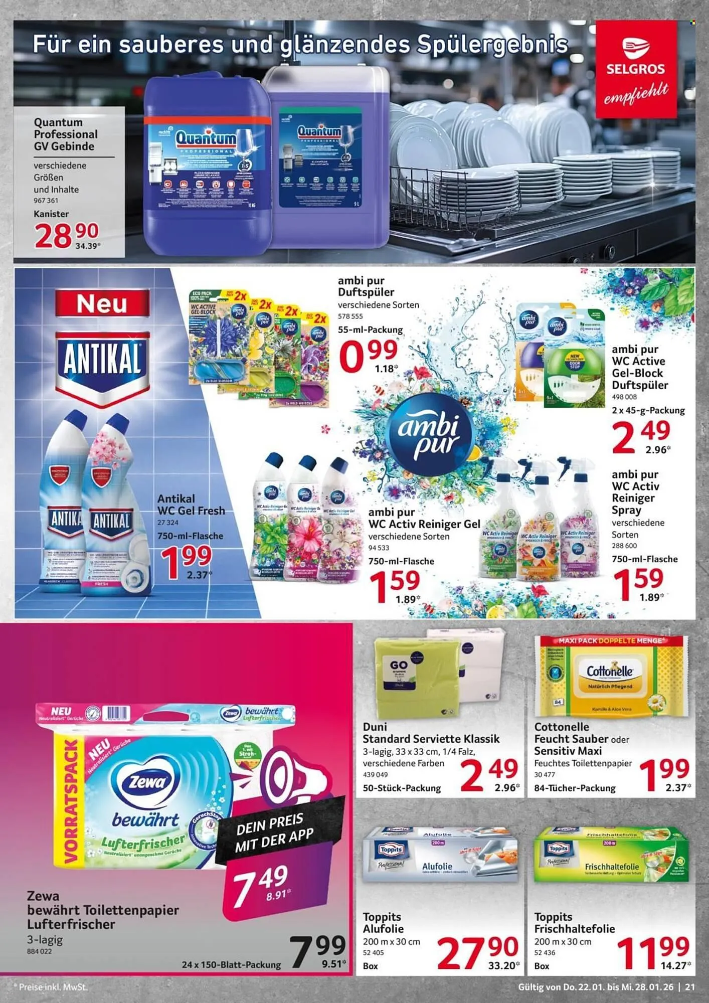 Selgros Prospekt von 22. Januar bis 28. Januar 2026 - Prospekt seite 21