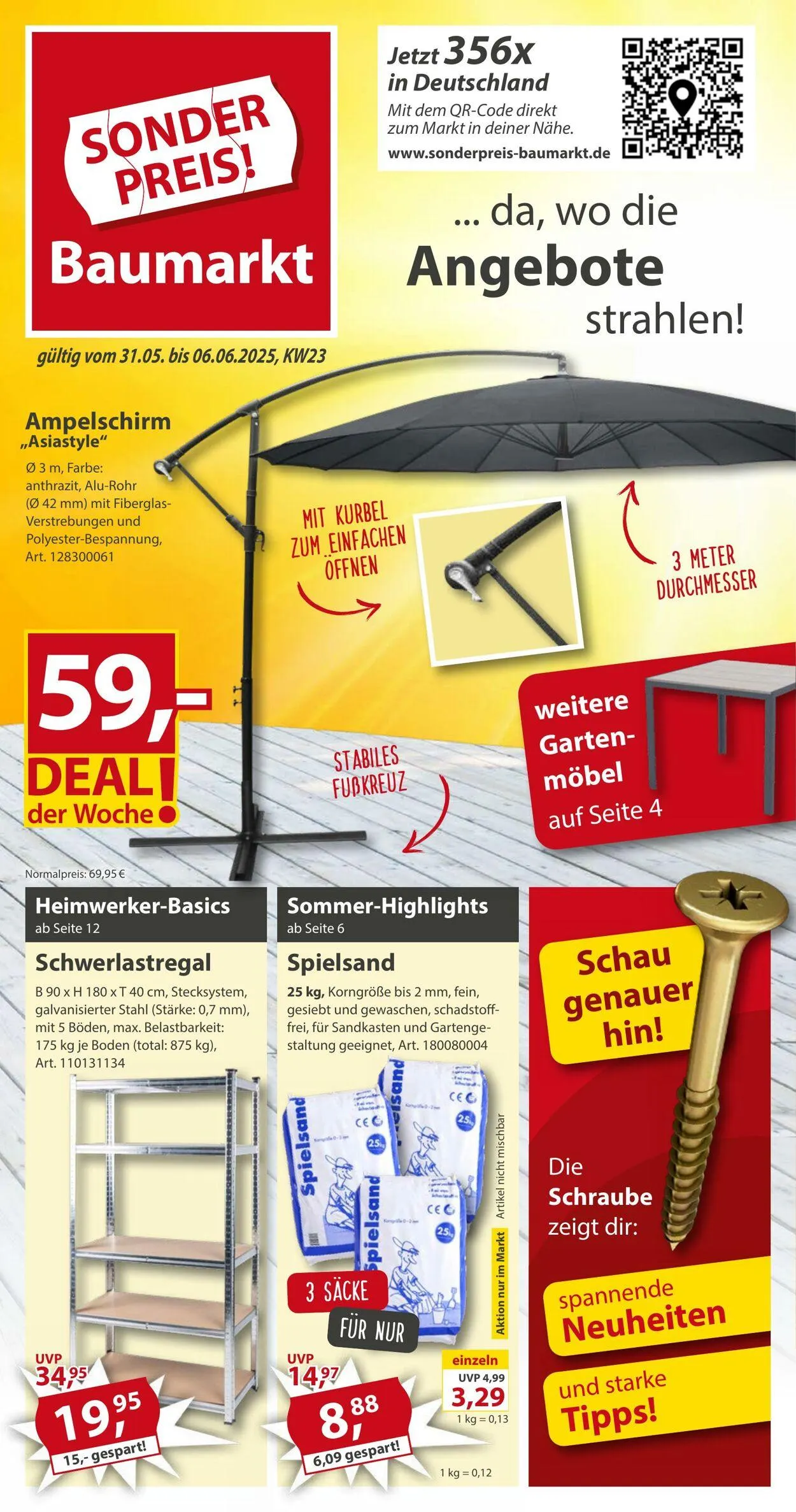 Sonderpreis Baumarkt Aktueller Prospekt - 1