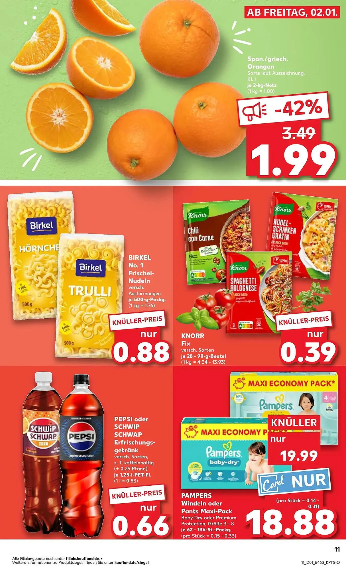 Kaufland Prospekt von 4. Januar bis 7. Januar 2026 - Prospekt seite 11