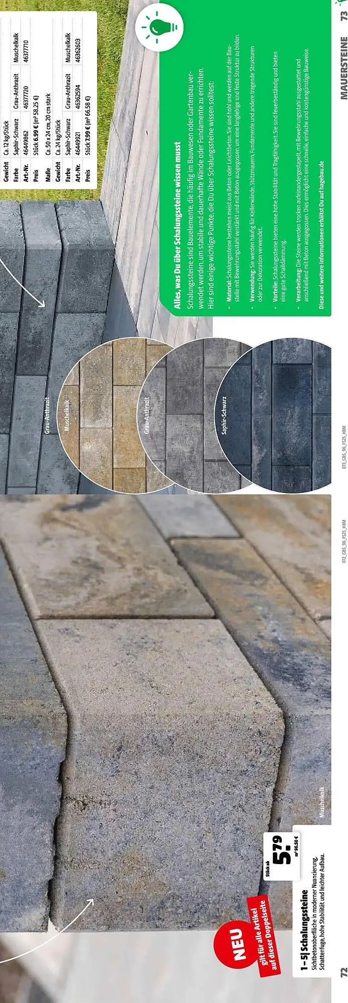 Hagebau Prospekt von 2. März bis 31. Dezember 2025 - Prospekt seite 73