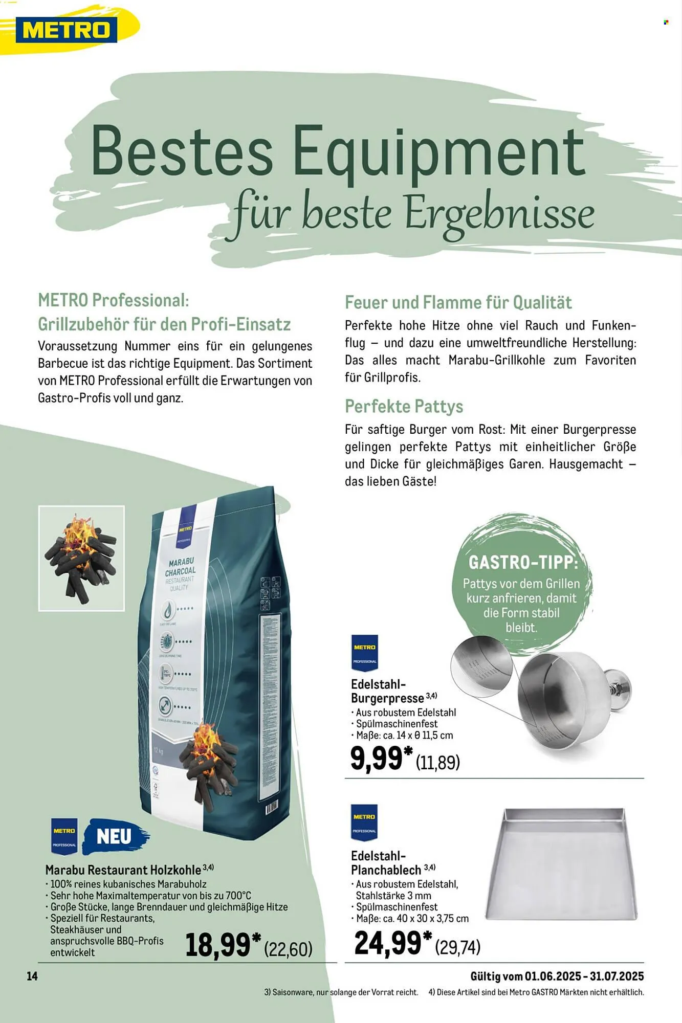 METRO Prospekt von 1. Juni bis 31. Juli 2025 - Prospekt seite 14