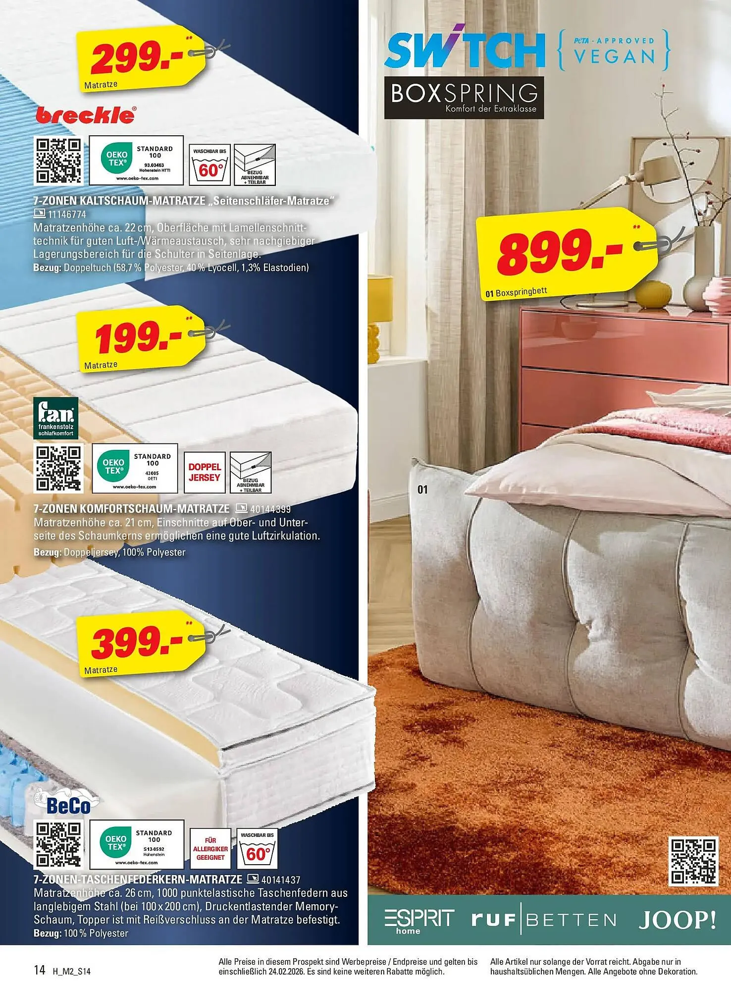 Höffner Prospekt von 10. Februar bis 24. Februar 2026 - Prospekt seite 14