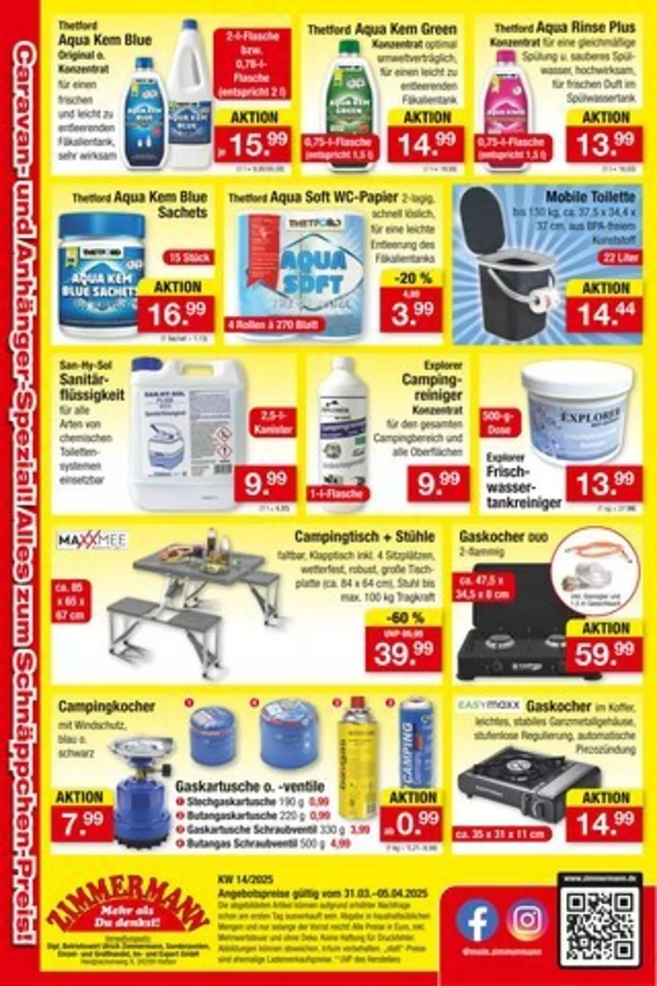 Zimmermann Prospekt von 31. März bis 5. April 2025 - Prospekt seite 14