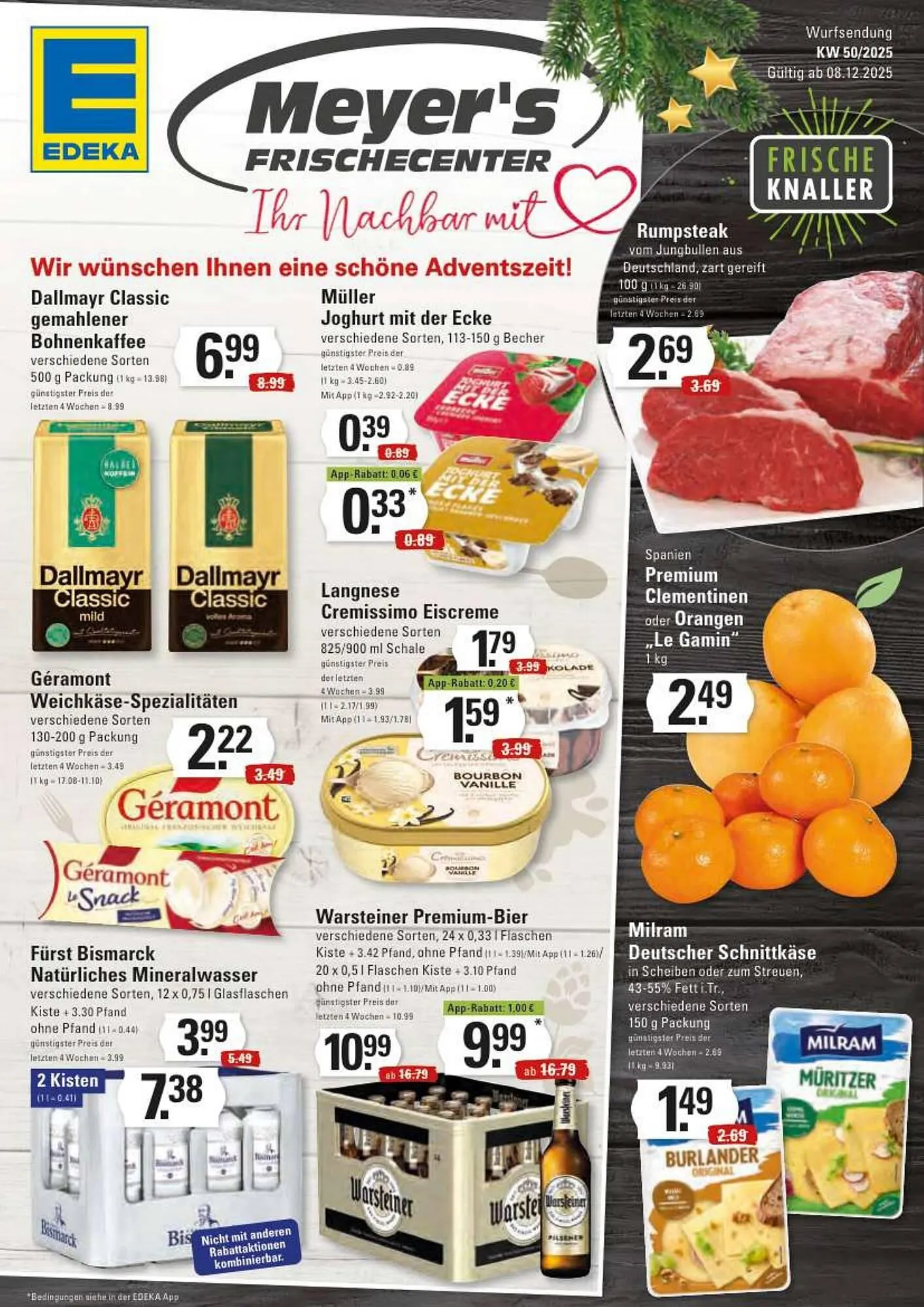Meyer's Frischemarkt Prospekt von 8. Dezember bis 13. Dezember 2025 - Prospekt seite 1