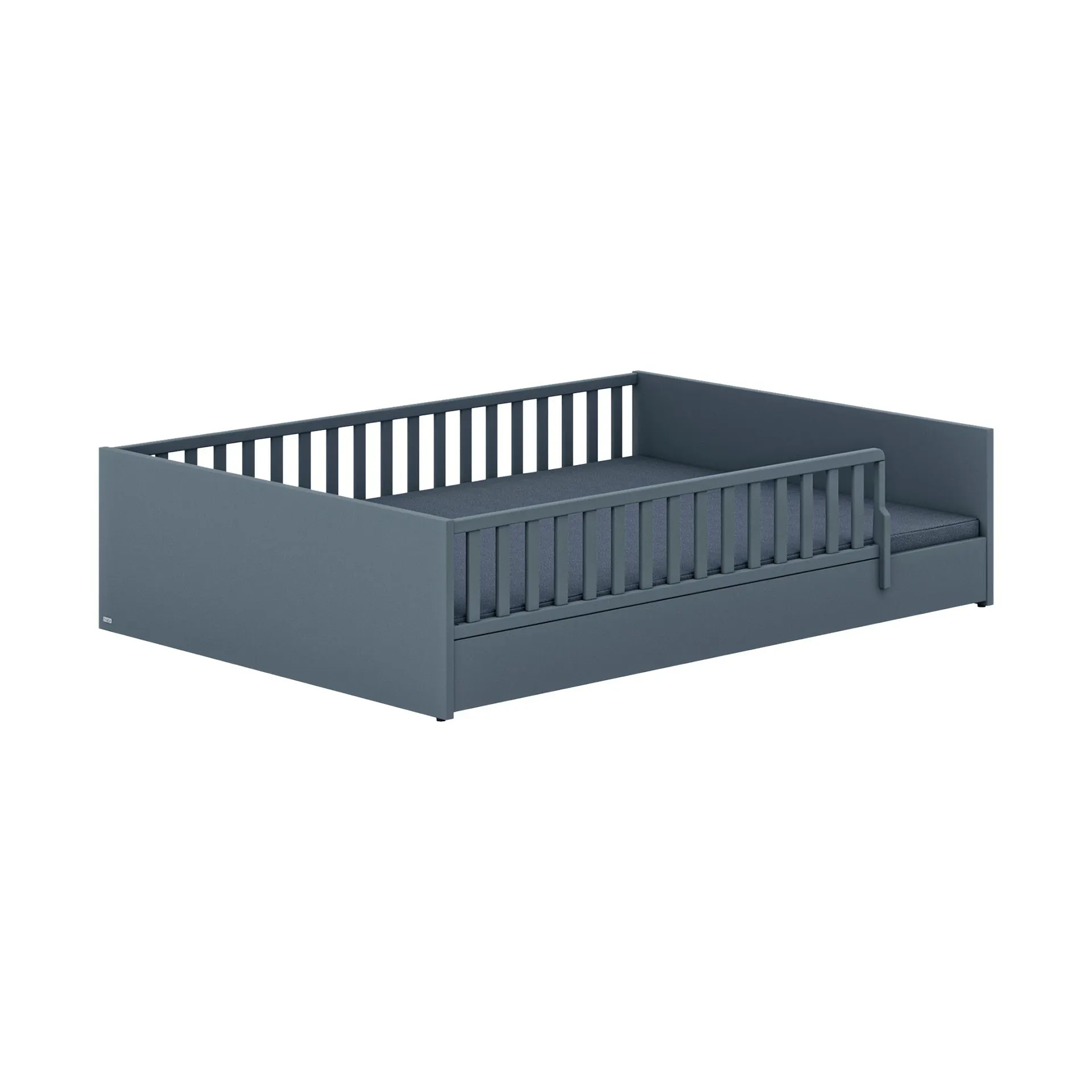 Paidi Babybett Little Flo Gestell Mattblau 140x200 cm