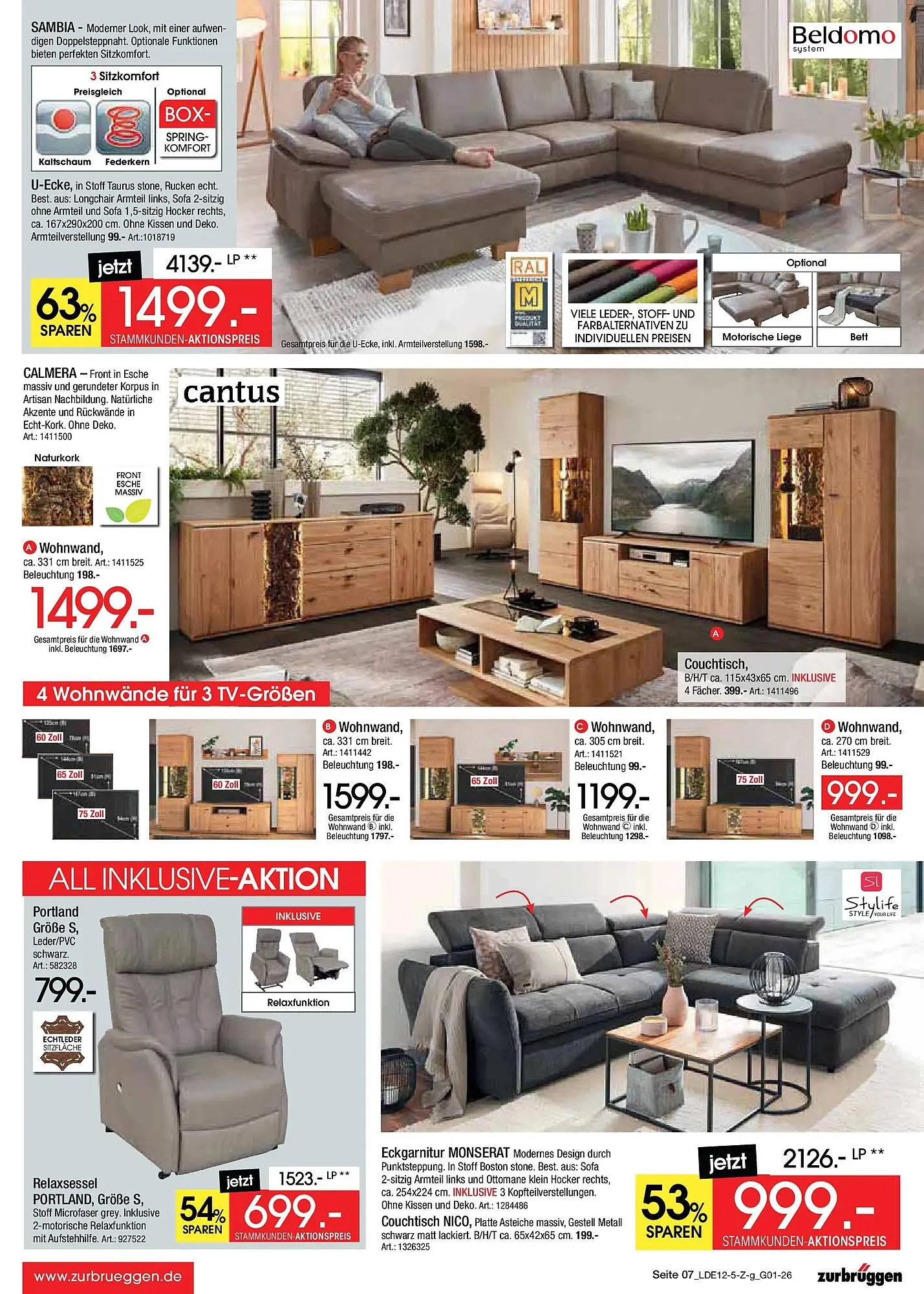 Zurbrüggen Prospekt von 26. Dezember bis 10. Januar 2026 - Prospekt seite 7