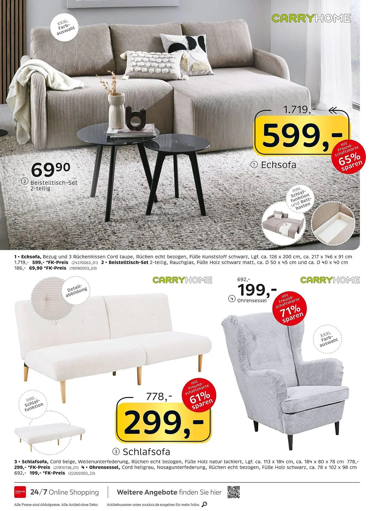 XXXLutz Prospekt von 21. April bis 27. April 2025 - Prospekt seite 20