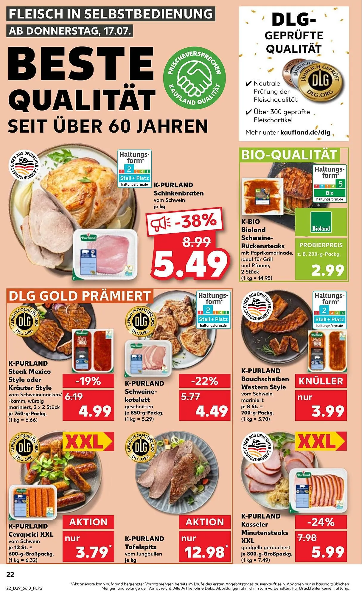 Kaufland Prospekt von 17. Juli bis 23. Juli 2025 - Prospekt seite 22