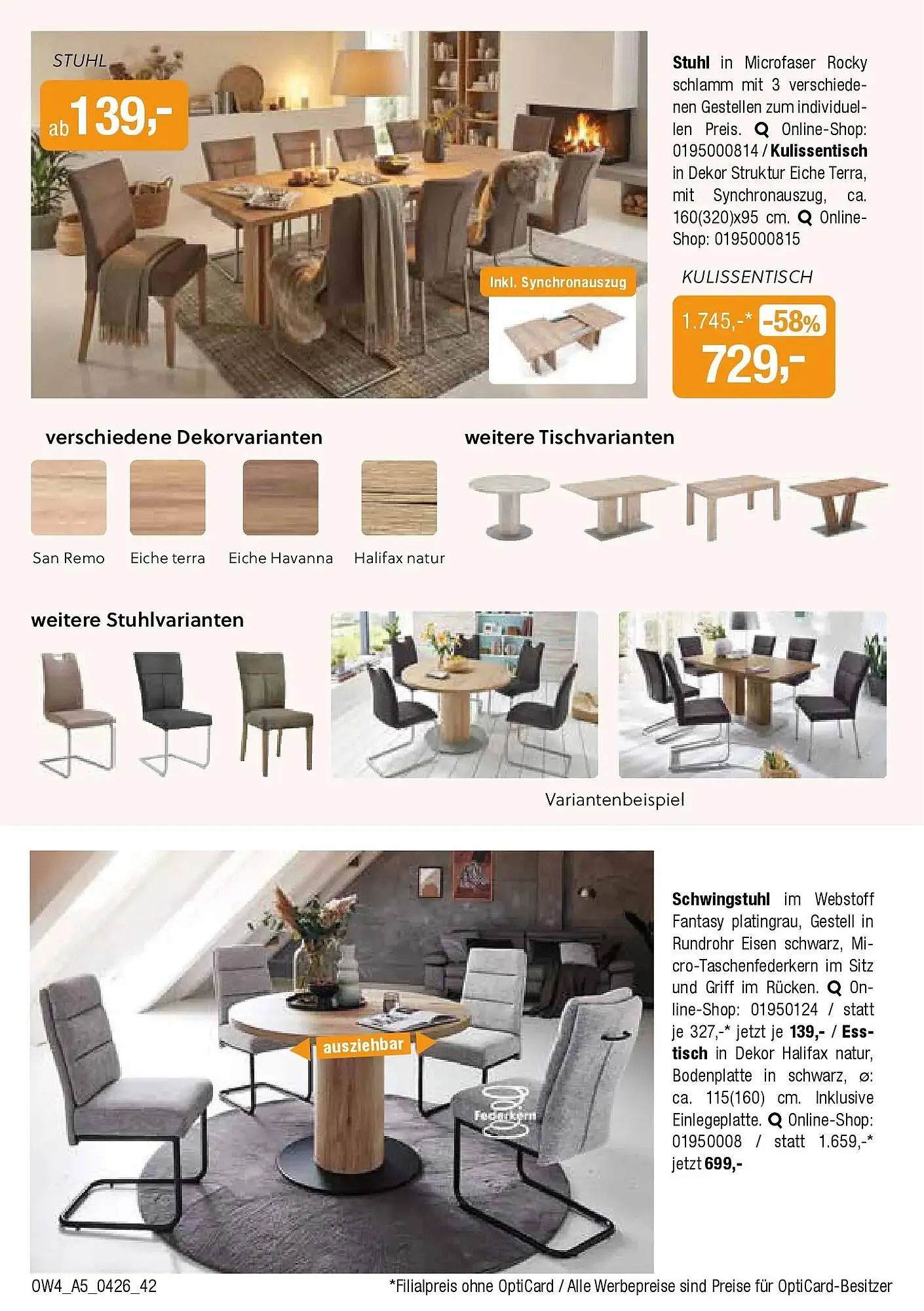 Opti Wohnwelt Prospekt von 1. April bis 18. April 2026 - Prospekt seite 42