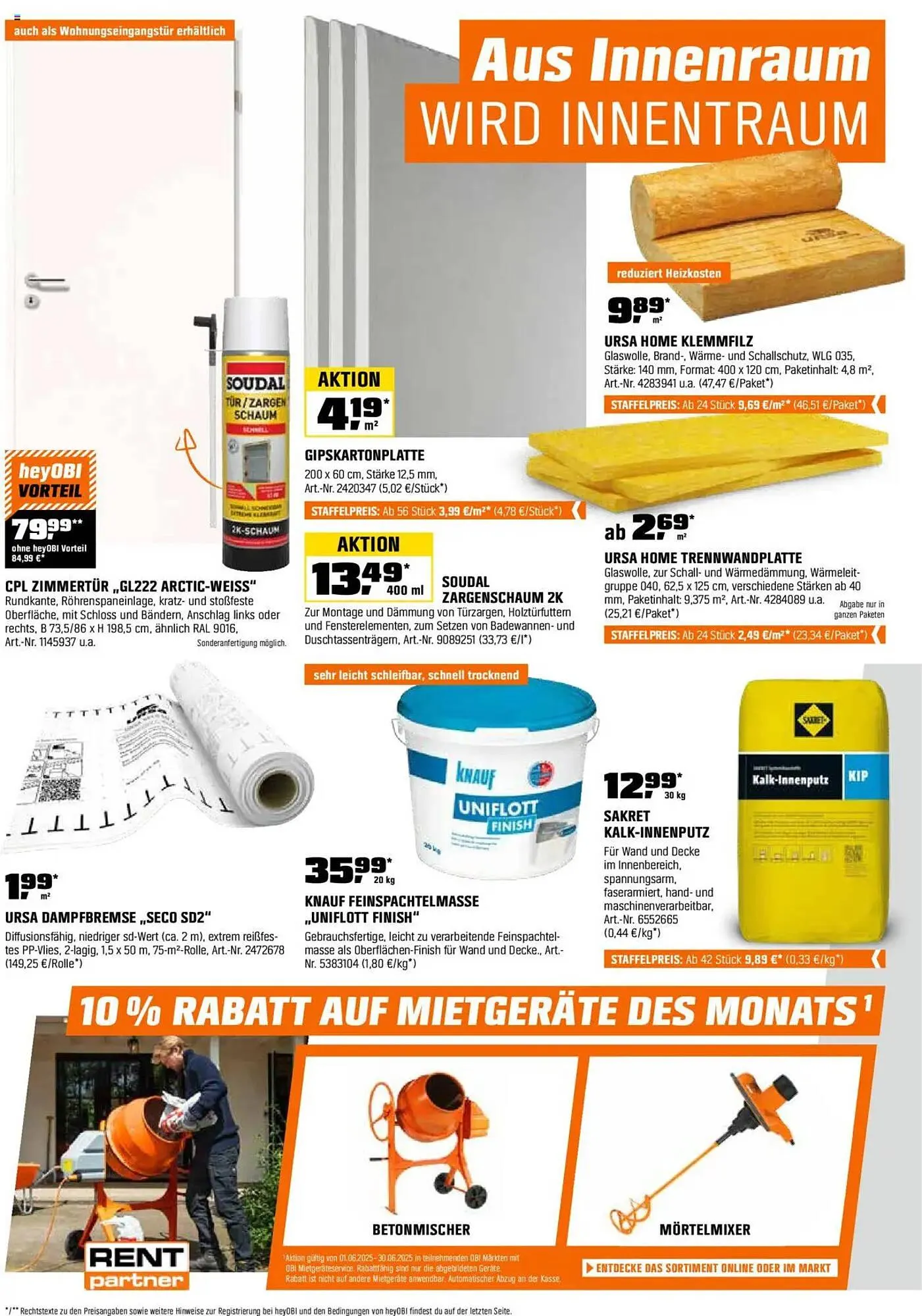 OBI Prospekt von 16. Juni bis 30. Juni 2025 - Prospekt seite 6